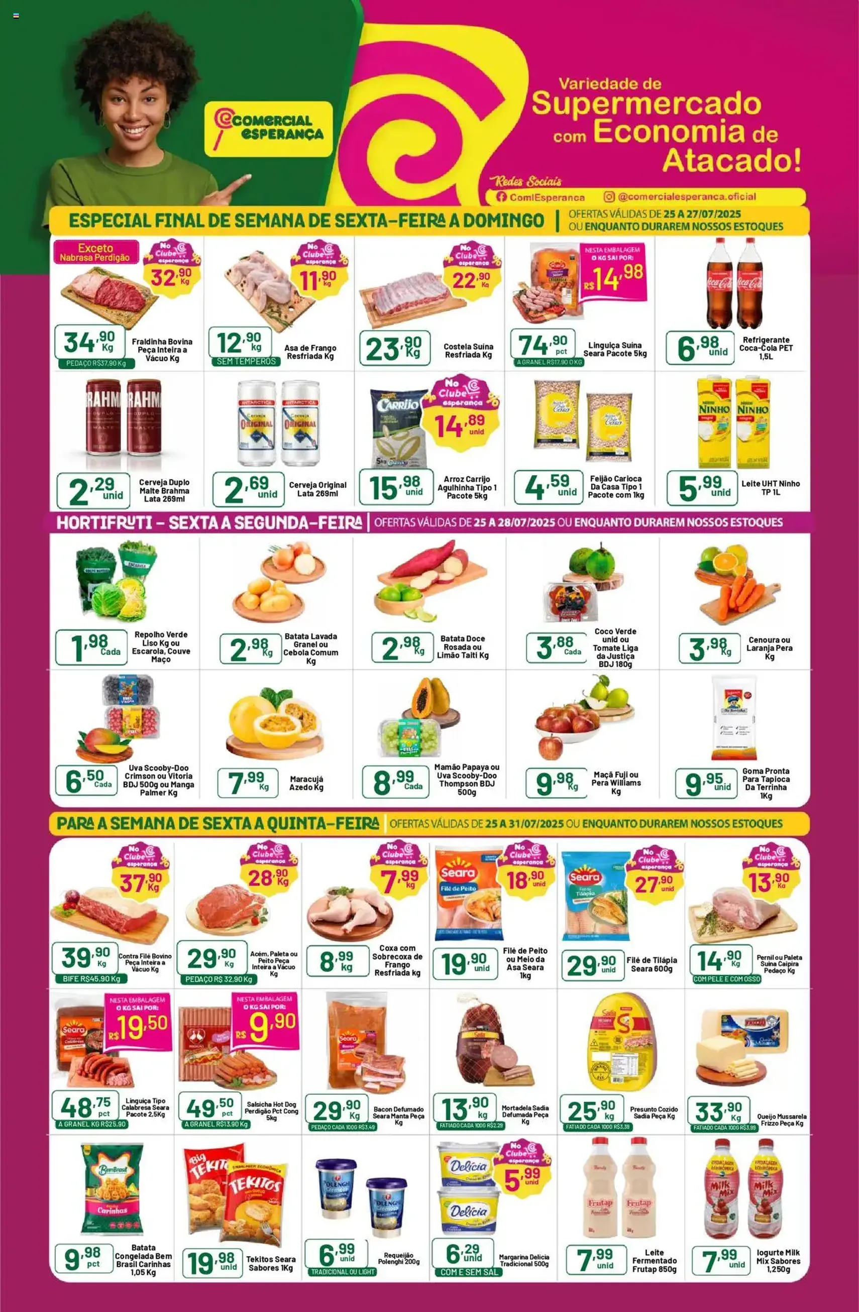 Comercial Esperança - Ofertas da semana - folheto válido a partir de 25/07/2025 página 1 de 2
