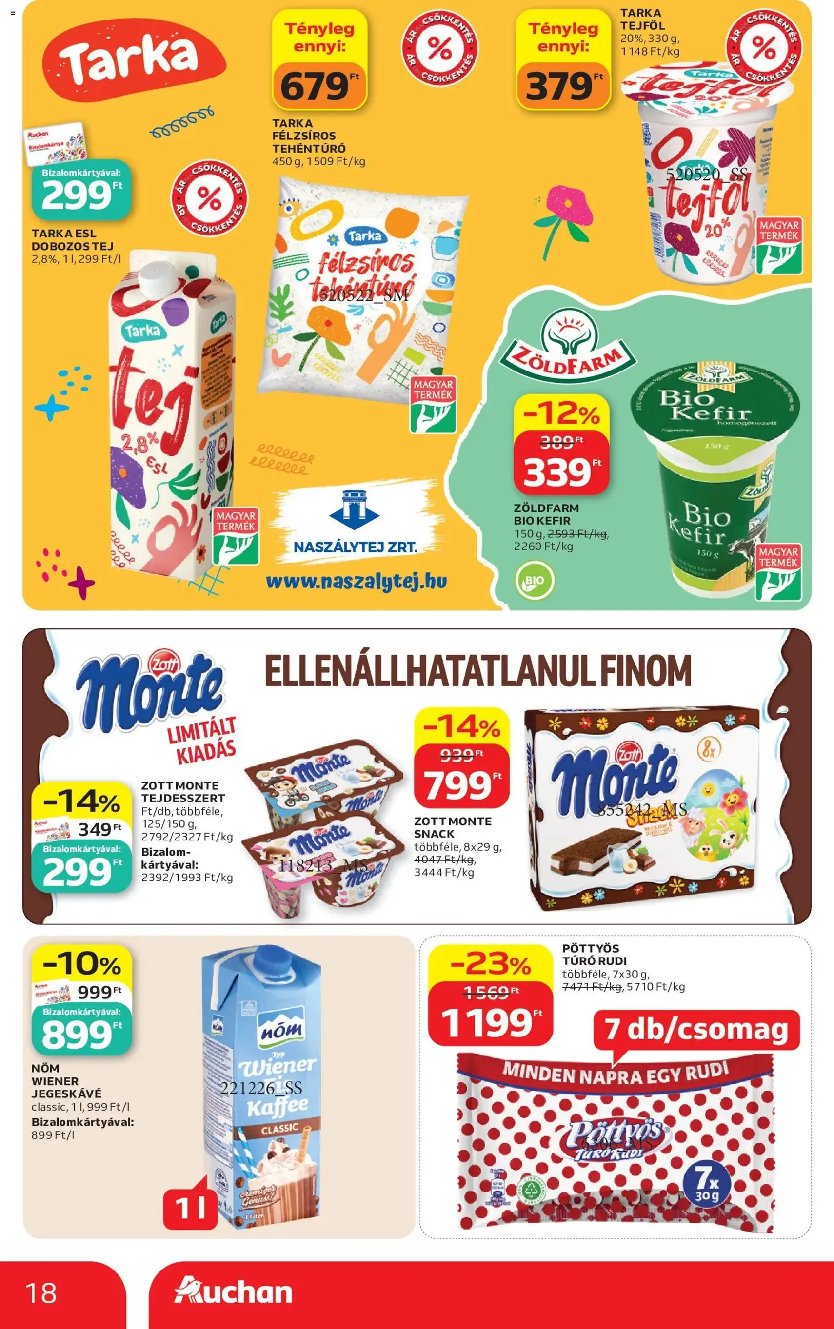 Auchan akciós újság - 2026.05.21. érvényes szórólap 18 oldal 52 oldalból