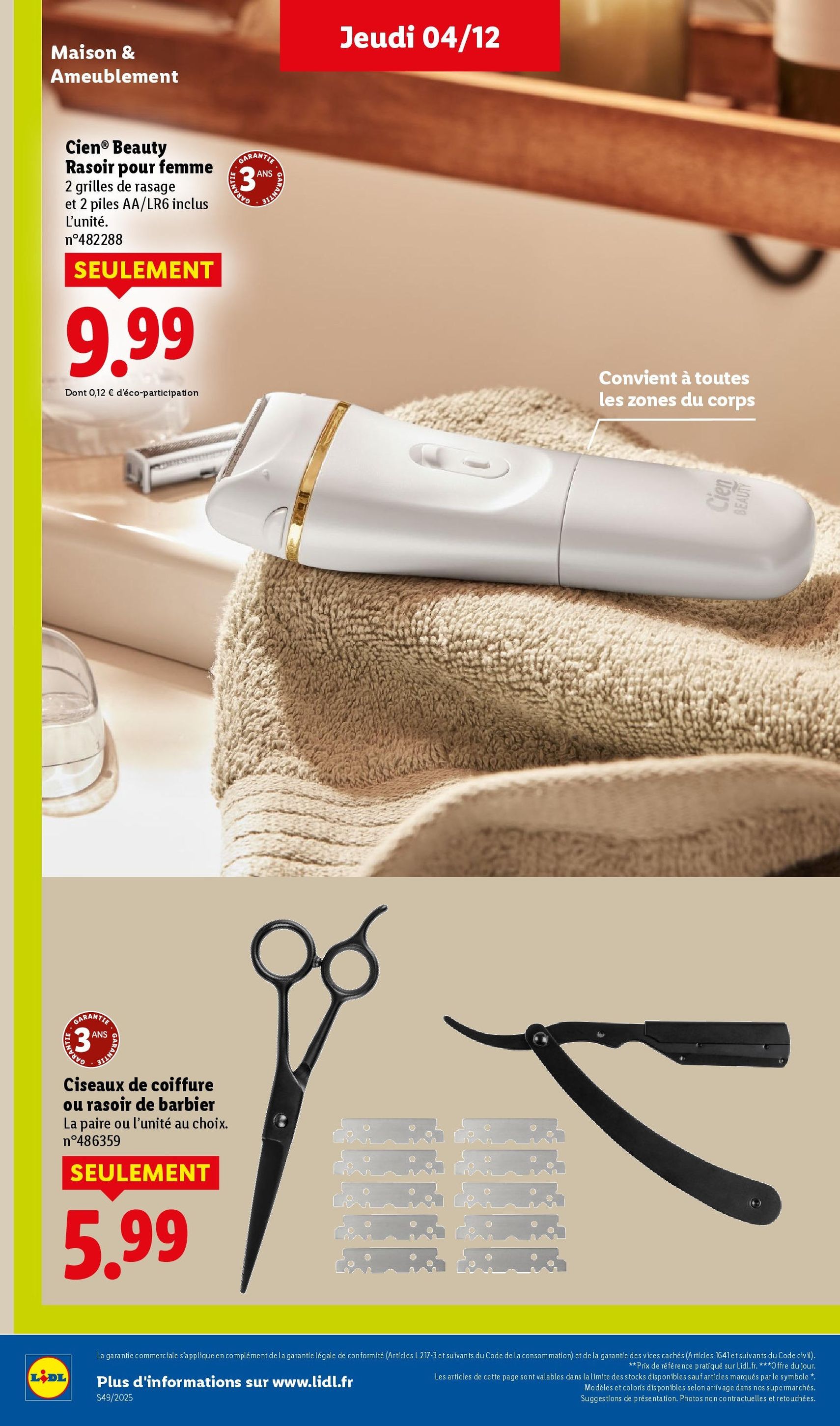 LIDL catalogue semaine 49 - brochure valable à partir du 04/12/2025, page 46 sur 96