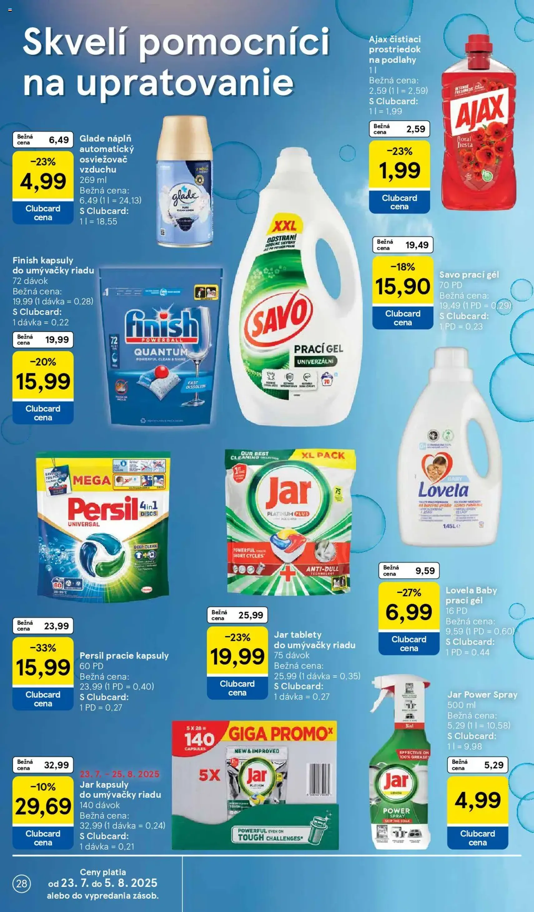 Tesco Hypermarket - leták - platný leták od 23.07.2025 strana 28 z 37 Tesco Hypermarket - leták - platný leták od 23.07.2025 strana 28 z 37