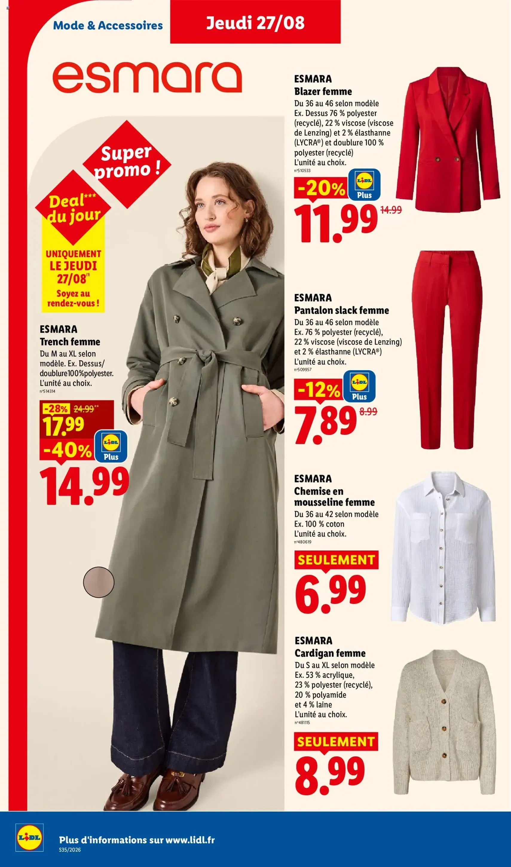 LIDL catalogue - brochure valable à partir du 27/08/2026, page 42 sur 61