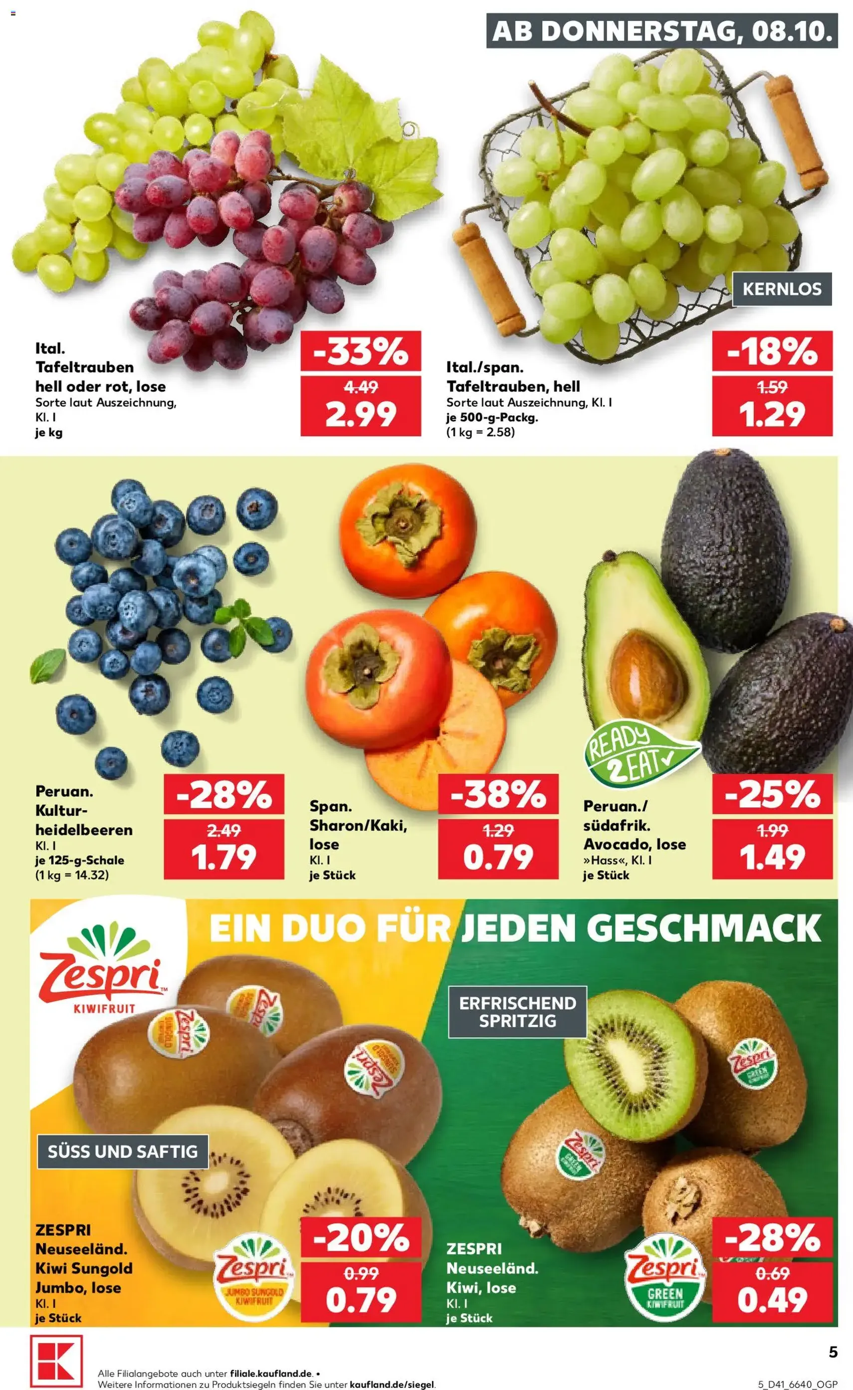 Kaufland Prospekt - Gültiger Prospekt ab 08.10.2026, Seite 5 von insgesamt 70