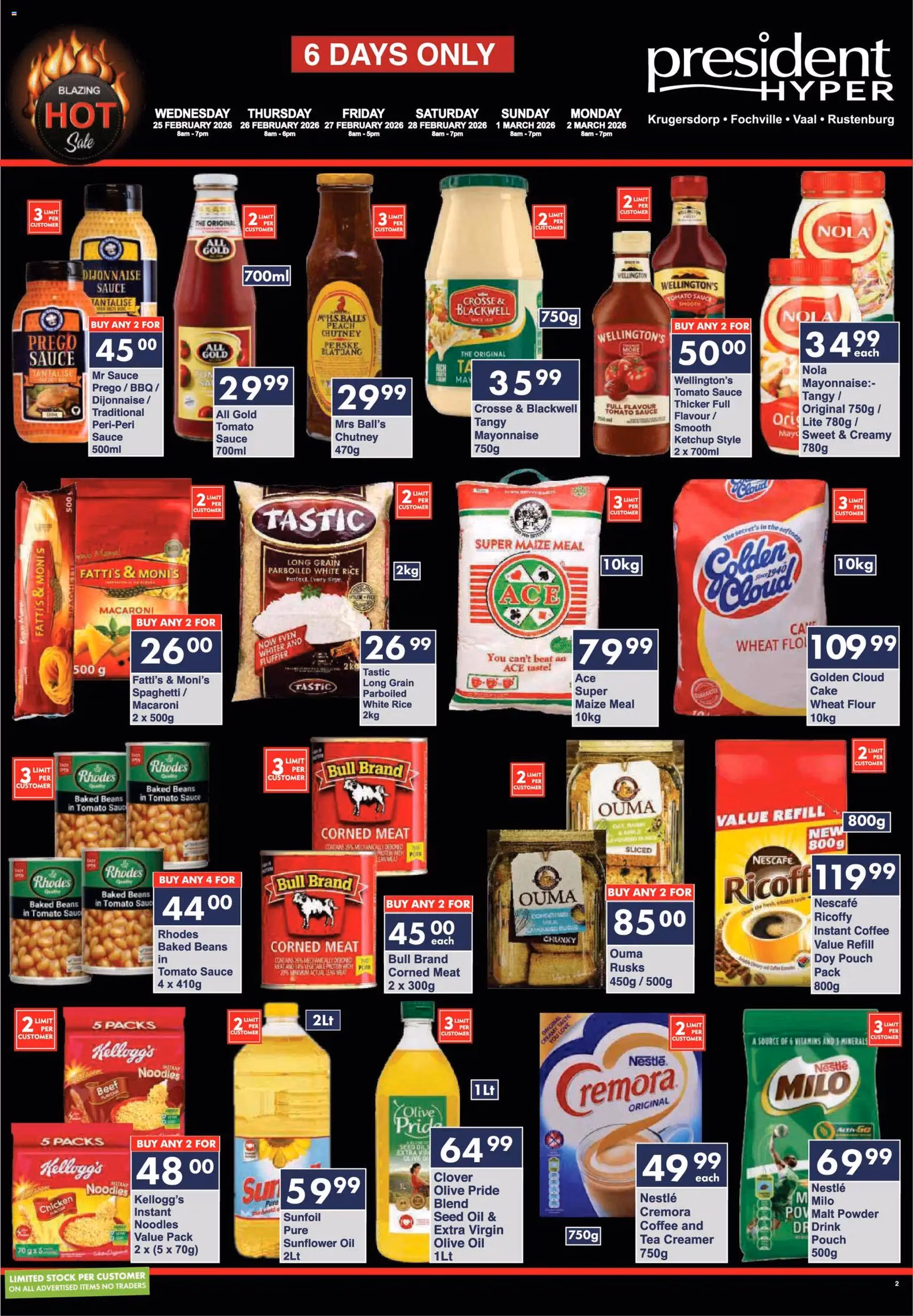 President Hyper Specials - valid flyer from 25/02/2026, page 2 of 9