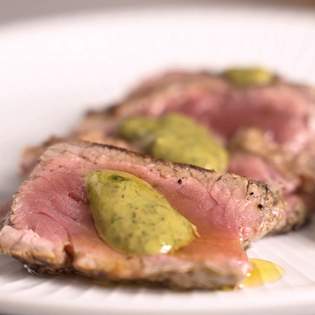 Recipe preview Authentic Italian "Tagliata" with pesto recipe