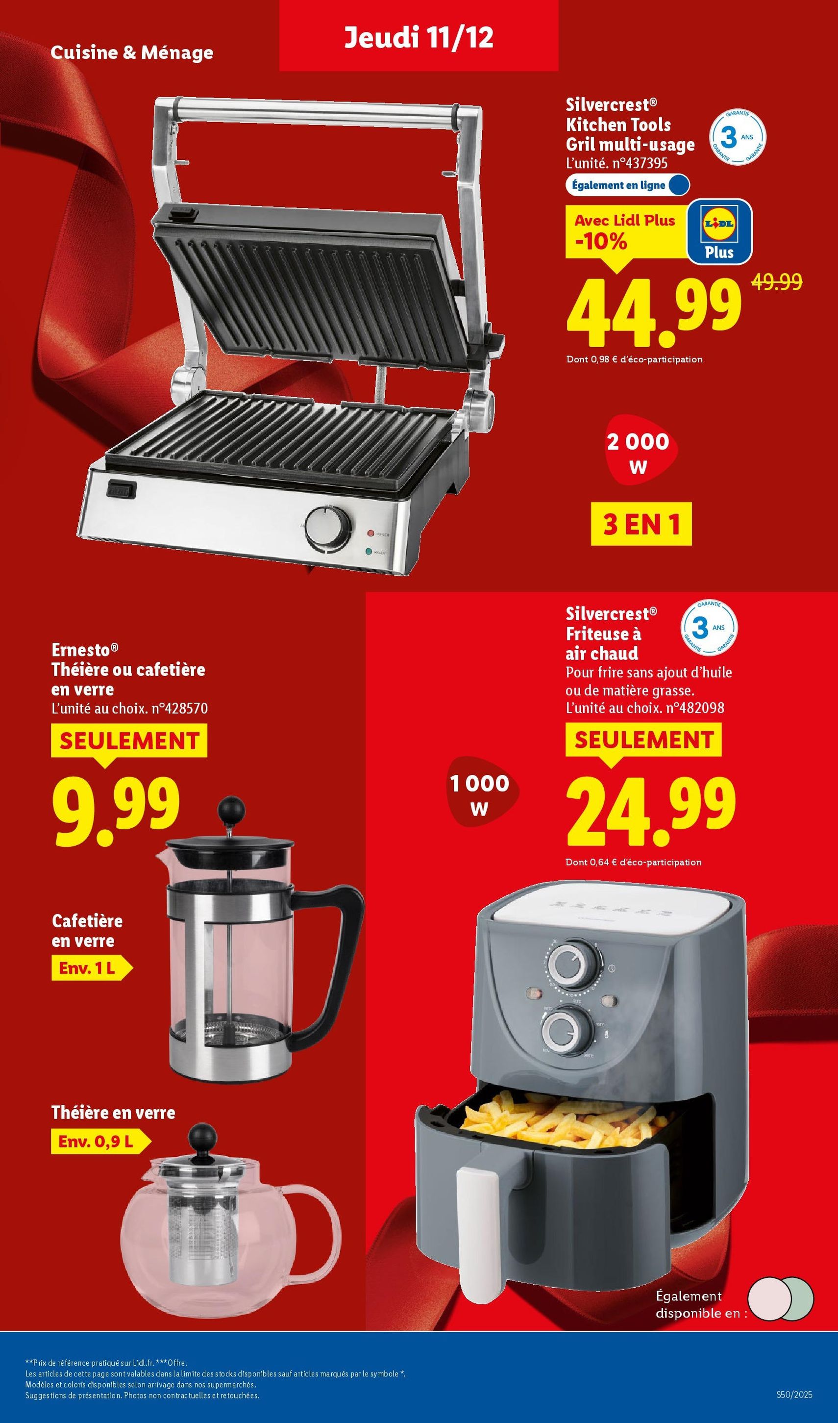 LIDL catalogue semaine 50 - brochure valable à partir du 11/12/2025, page 45 sur 88