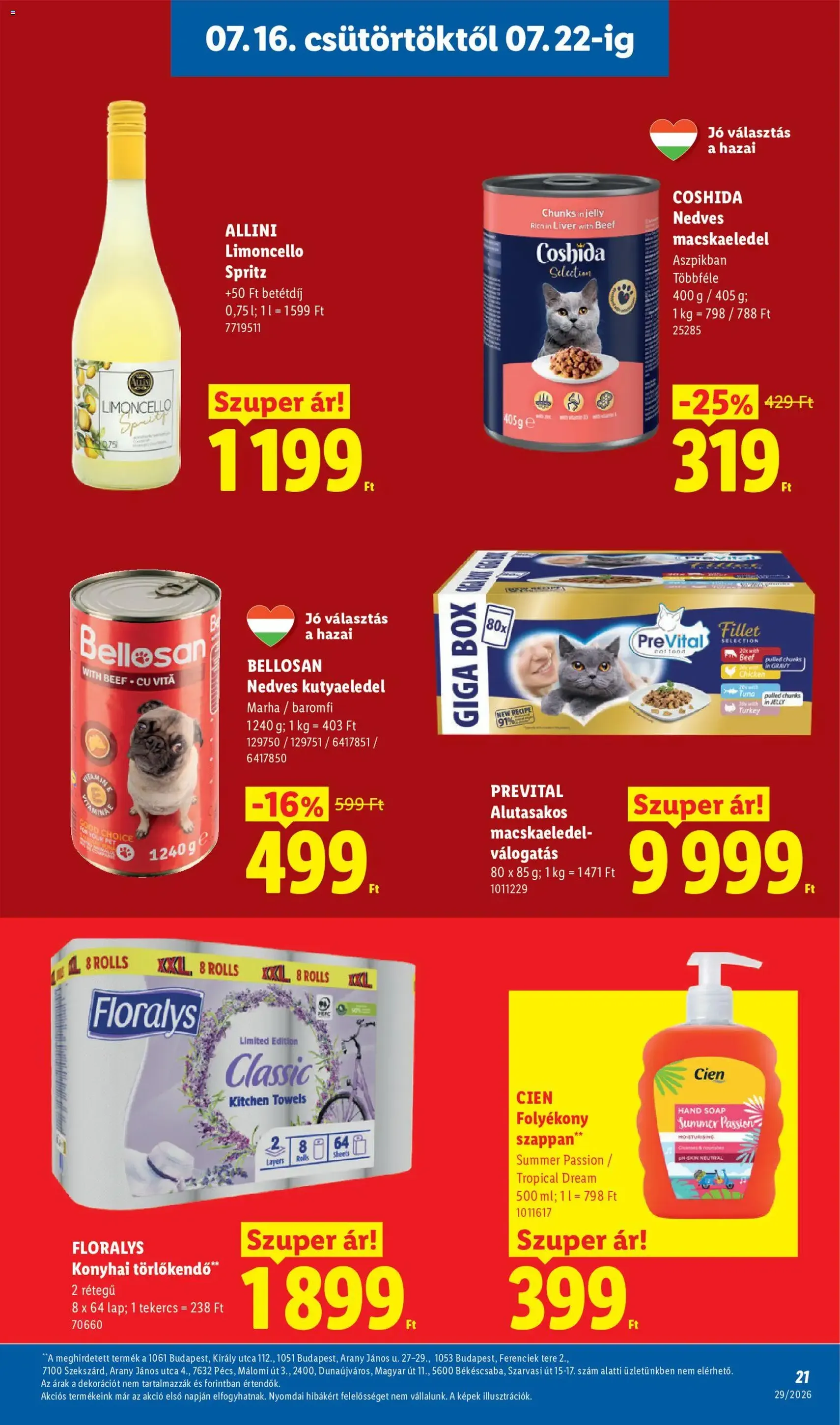 Lidl akciós újság - 2026.07.16. érvényes szórólap 21 oldal 88 oldalból
