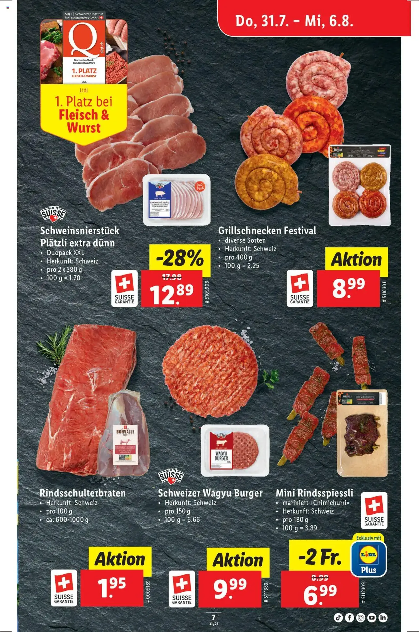 Lidl Aktionen - Gültiger Prospekt ab 31.07.2025, Seite 7 von insgesamt 34