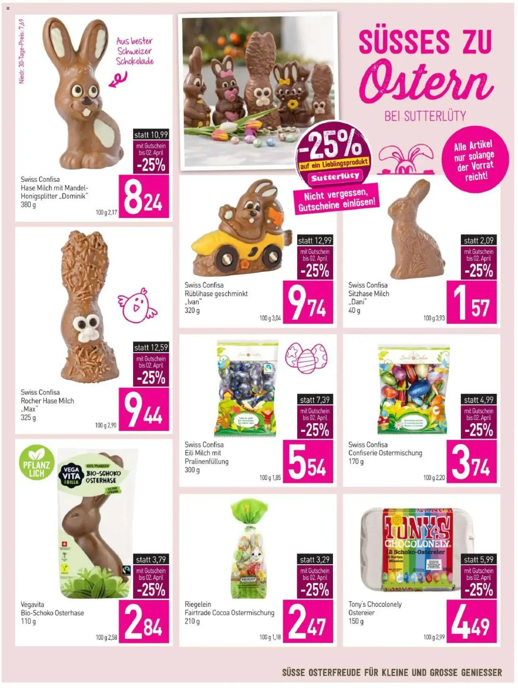 Sutterlüty Flugblatt - Gültiger Prospekt ab 26.03.2026, Seite 14 von insgesamt 24