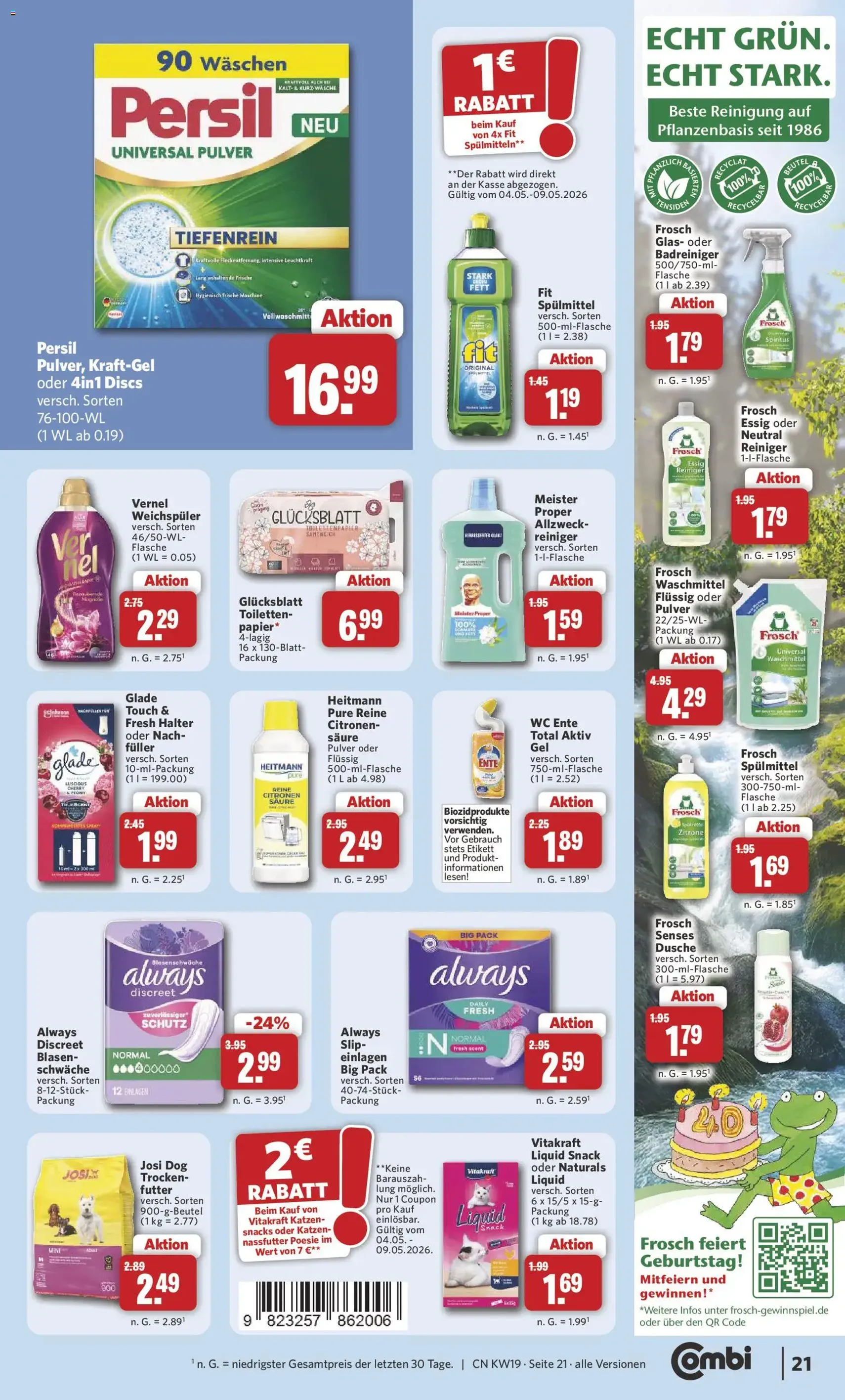 Combi Prospekt - Gültiger Prospekt ab 04.05.2026, Seite 21 von insgesamt 31