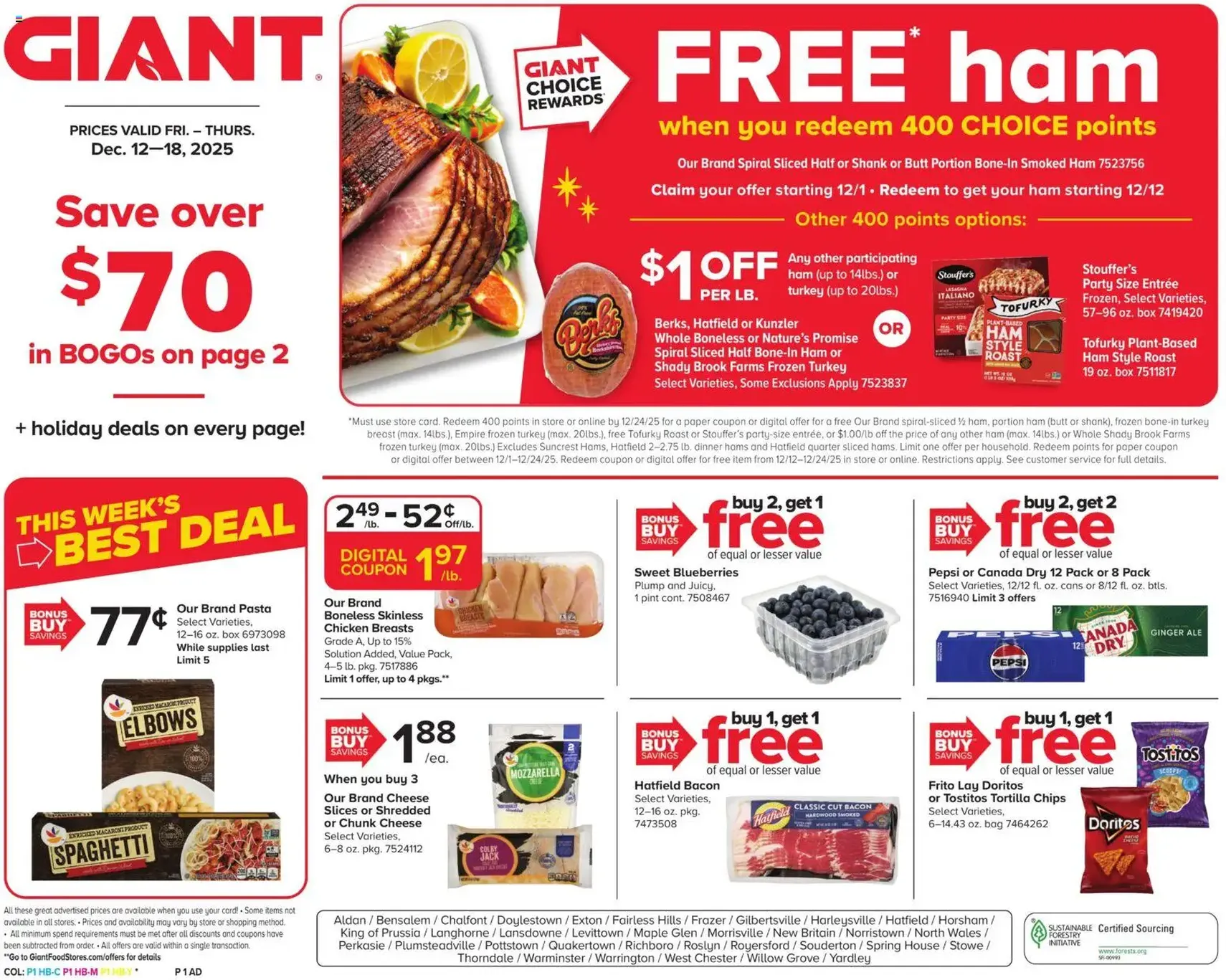 Giant Weekly Ad - valid flyer from 12/12/2025, page 1 of 23
