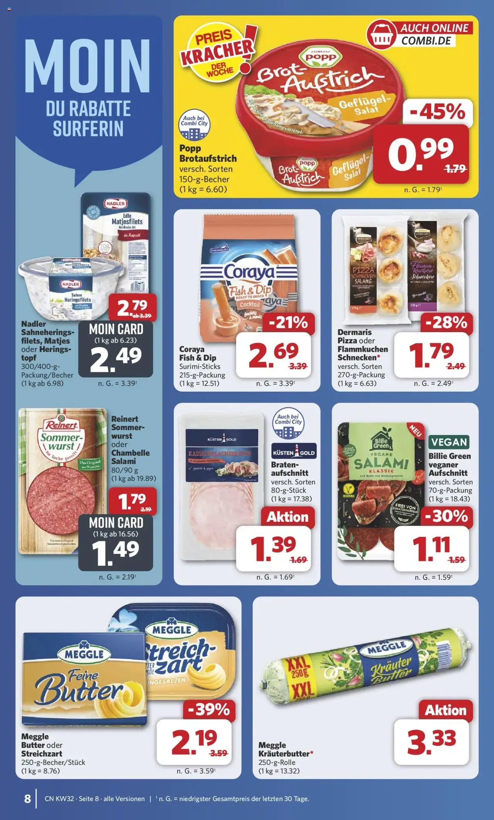 Combi Prospekt - Gültiger Prospekt ab 03.08.2025, Seite 8 von insgesamt 35 Combi Prospekt - Gültiger Prospekt ab 03.08.2025, Seite 8 von insgesamt 35