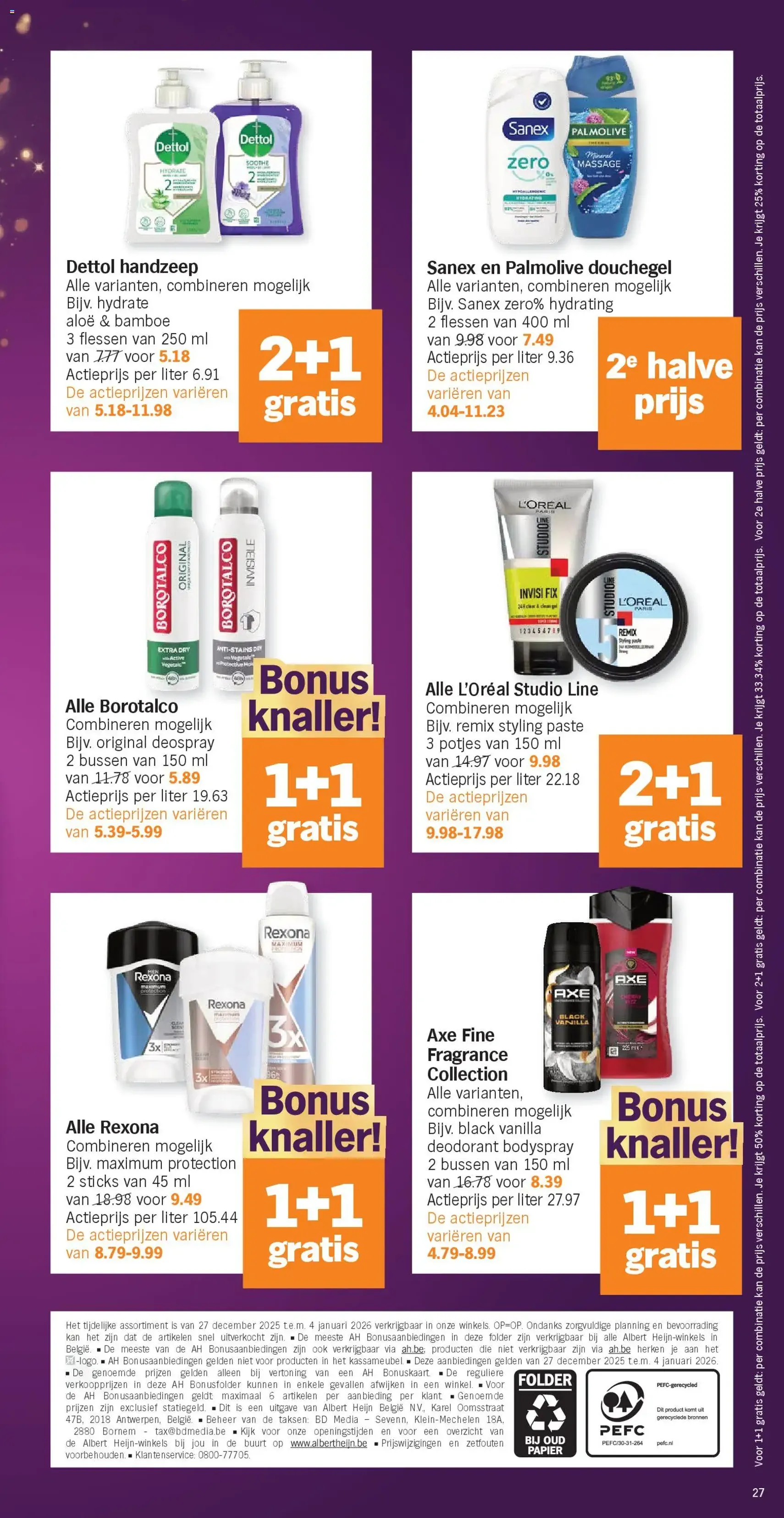 Albert Heijn folder week / de la semaine 1 - geldige folder vanaf 27/12/2025 pagina 27 van 28