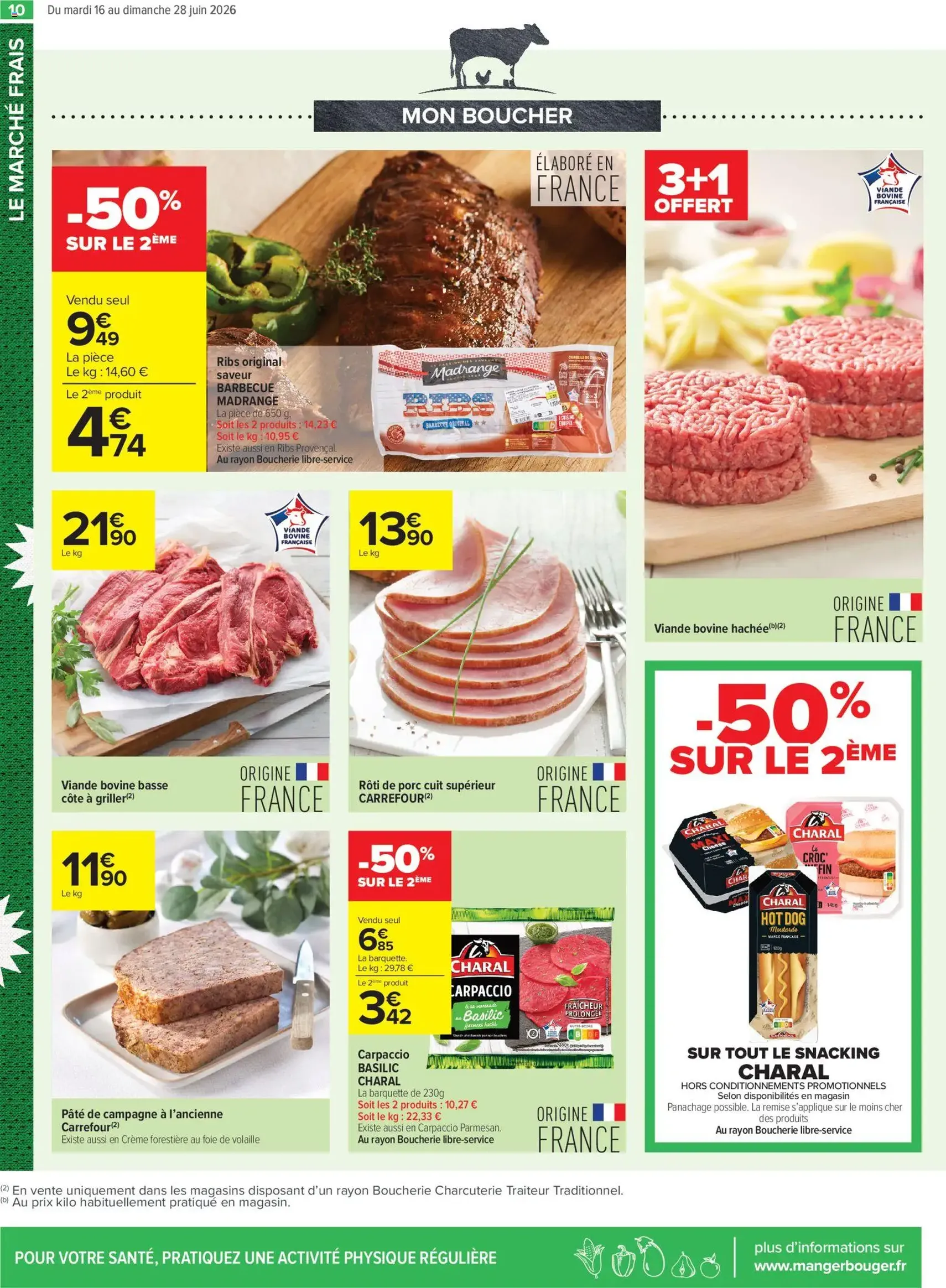 Carrefour contact Le mois des supporters - brochure valable à partir du 16/06/2026, page 10 sur 20