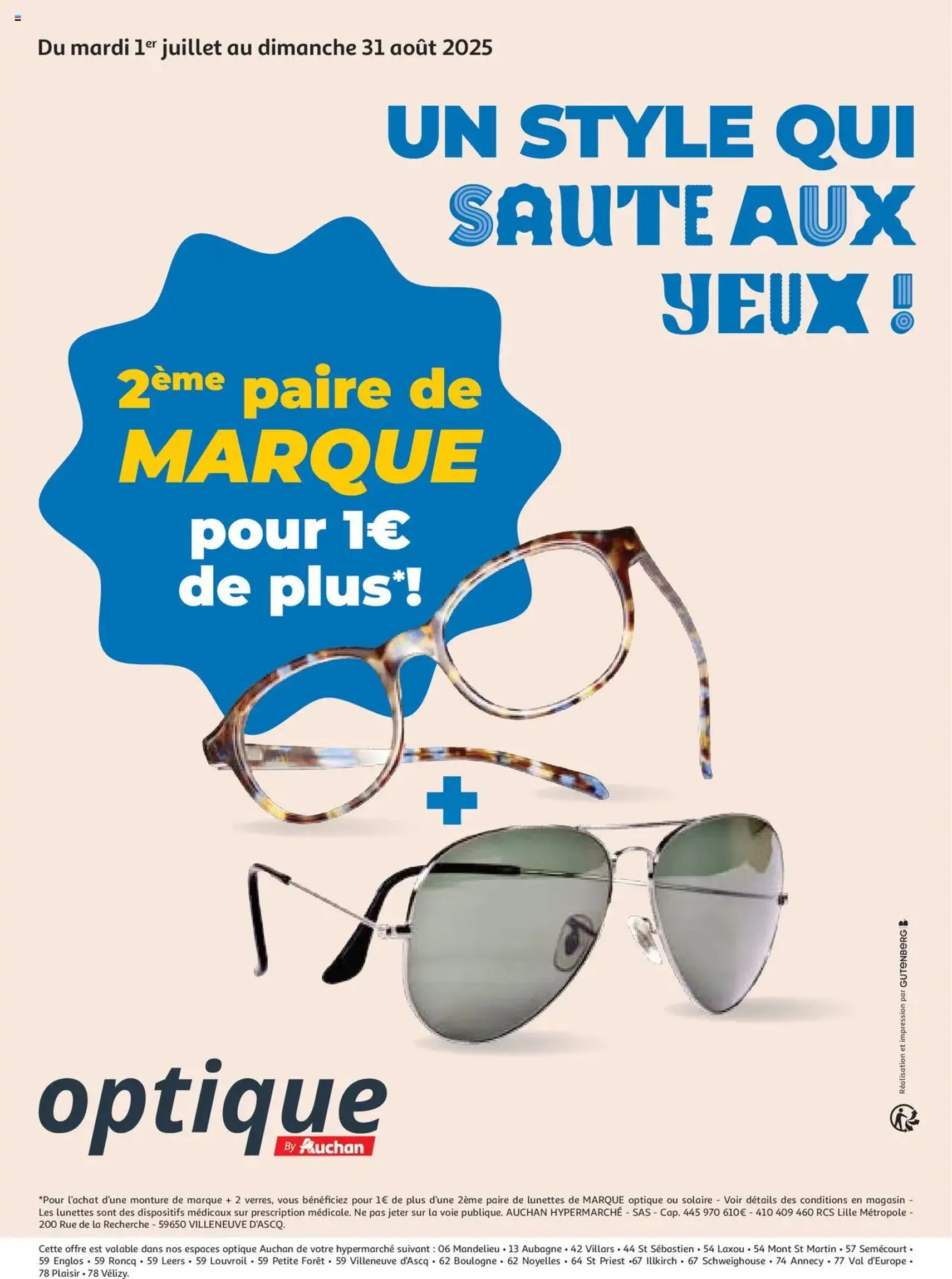 Auchan prospectus - brochure valable à partir du 16/07/2025, page 57 sur 58 Auchan prospectus - brochure valable à partir du 16/07/2025, page 57 sur 58