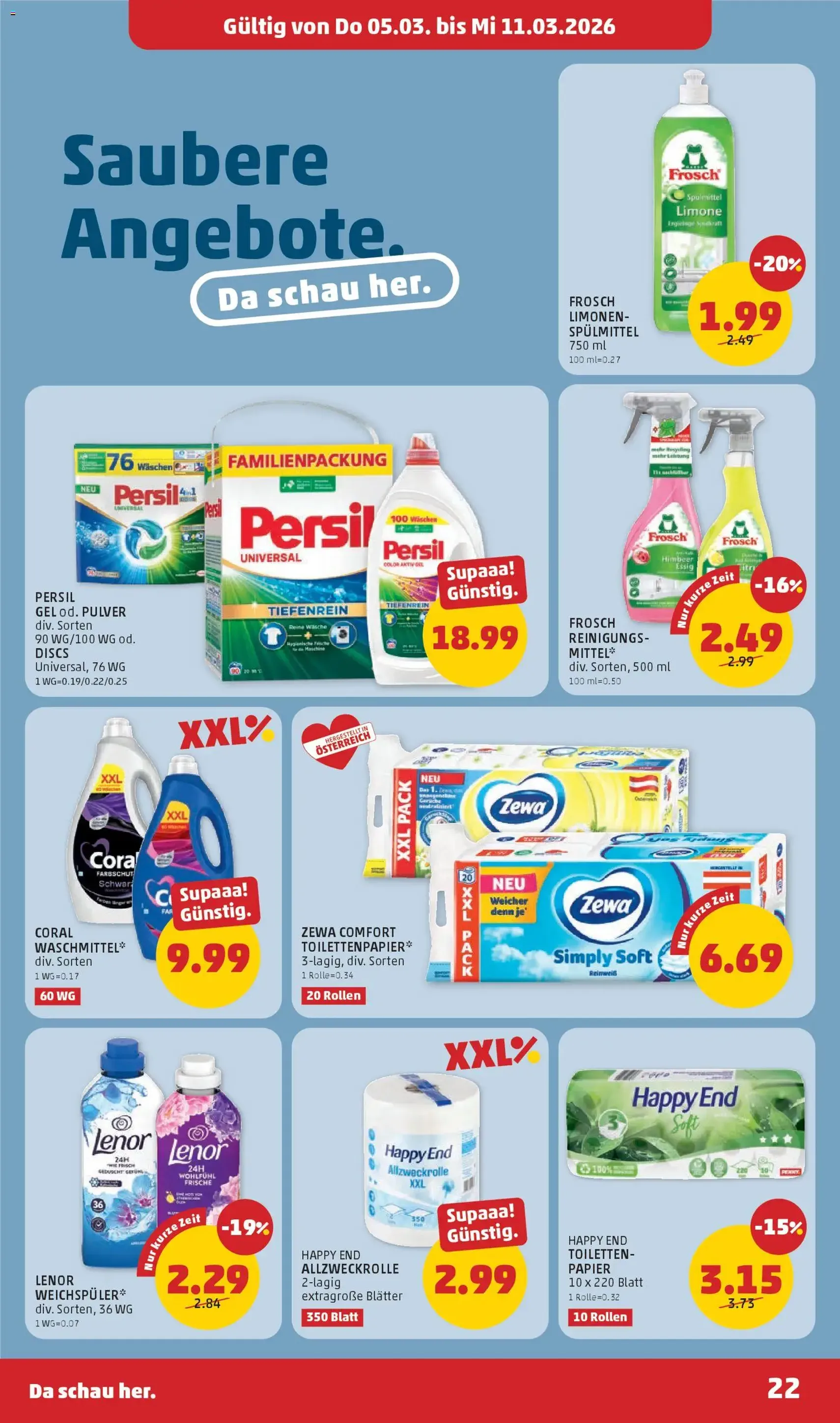 Penny Markt - Flugblatt - Gültiger Prospekt ab 05.03.2026, Seite 22 von insgesamt 32