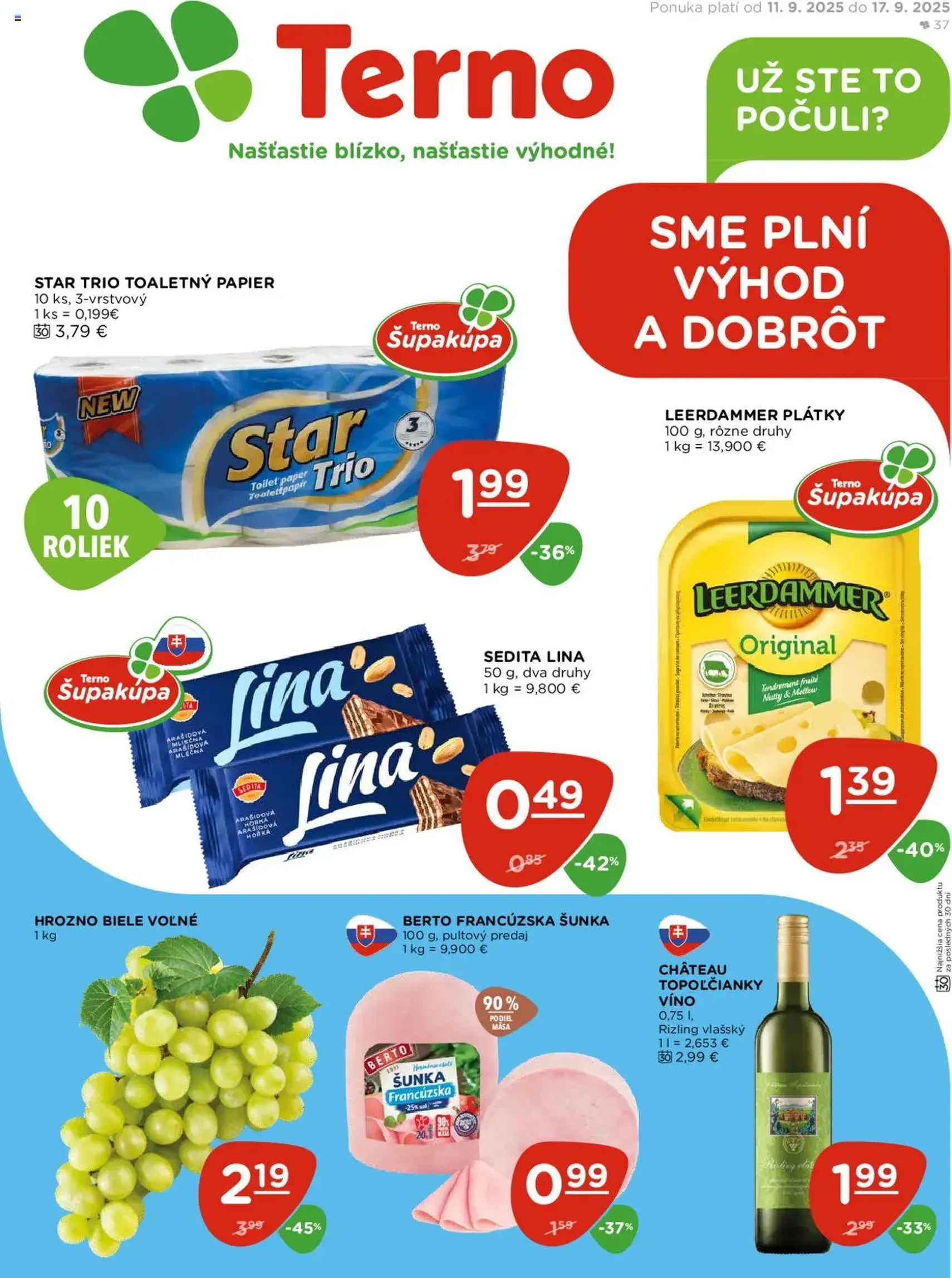 Terno leták - platný leták od 11.09.2025 strana 1 z 20