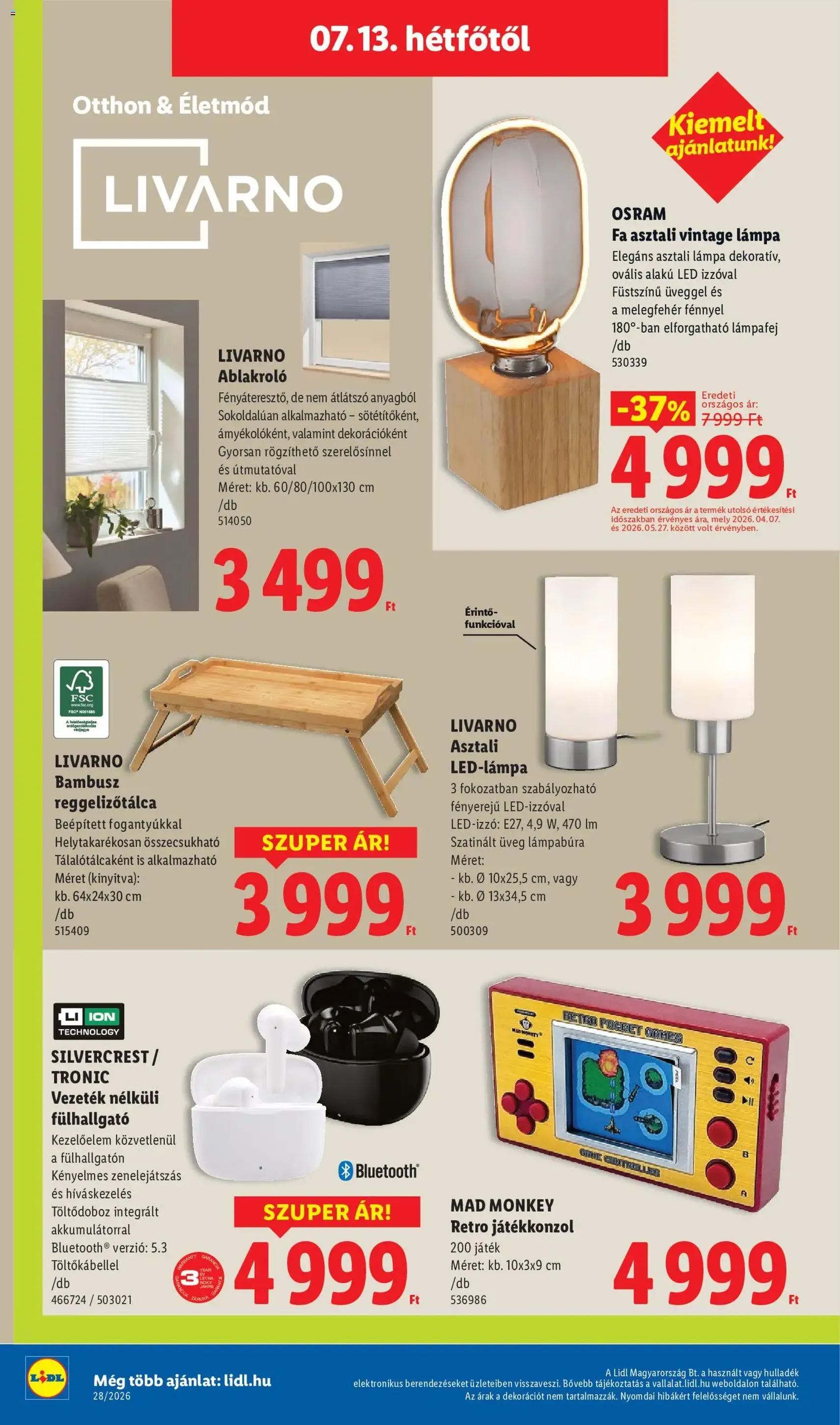 Lidl akciós újság - 2026.07.09. érvényes szórólap 52 oldal 80 oldalból
