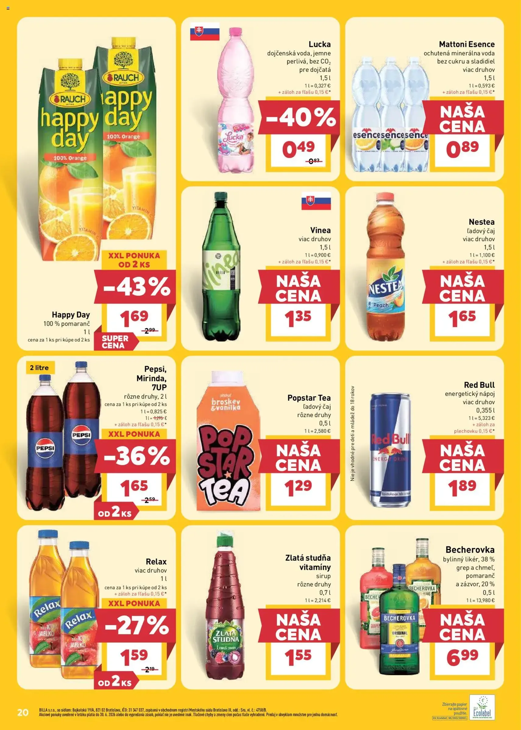 Billa leták - platný leták od 24.06.2026 strana 20 z 29