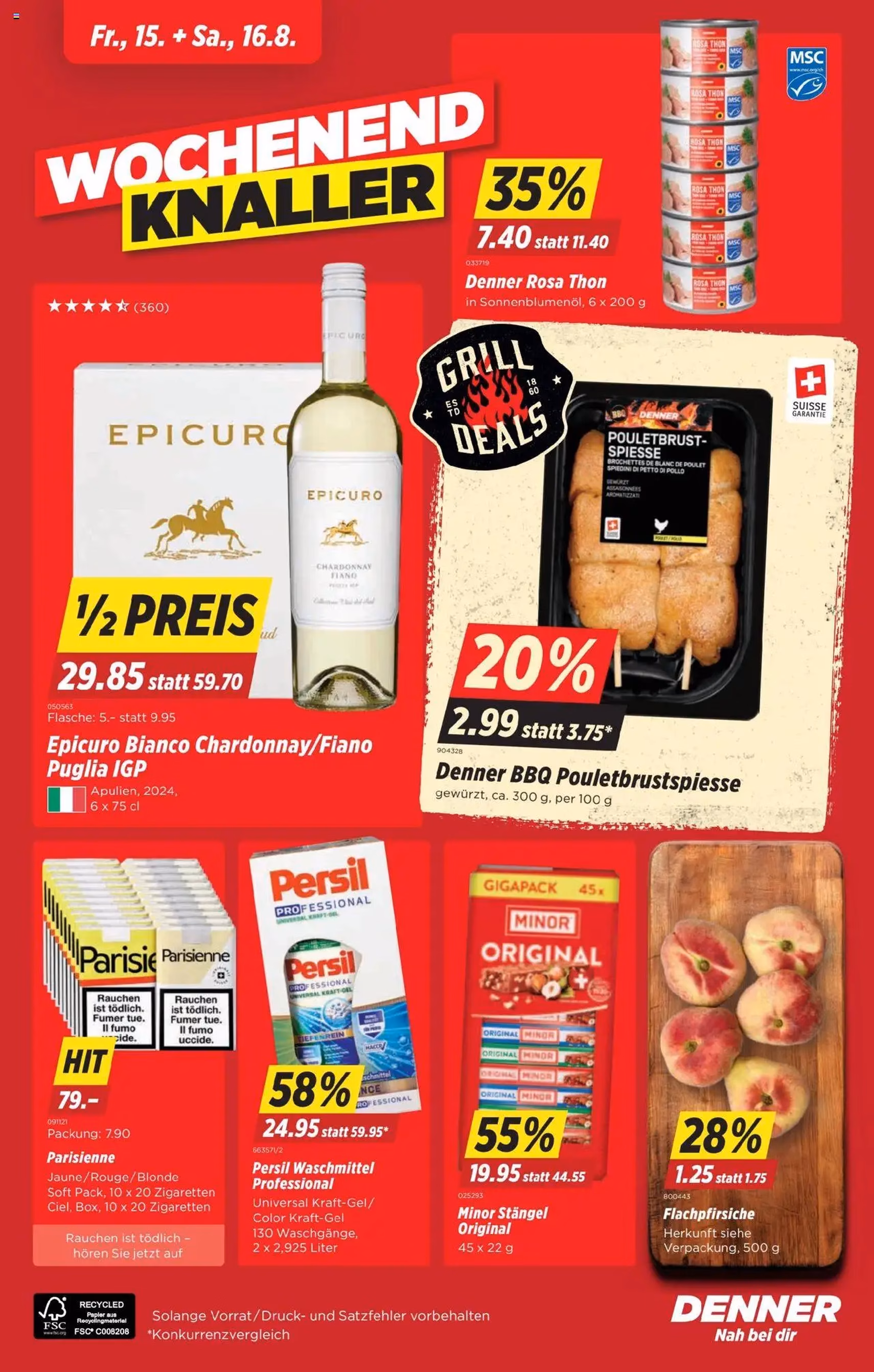 Denner Aktionen - Gültiger Prospekt ab 12.08.2025, Seite 24 von insgesamt 26 Denner Aktionen - Gültiger Prospekt ab 12.08.2025, Seite 24 von insgesamt 26