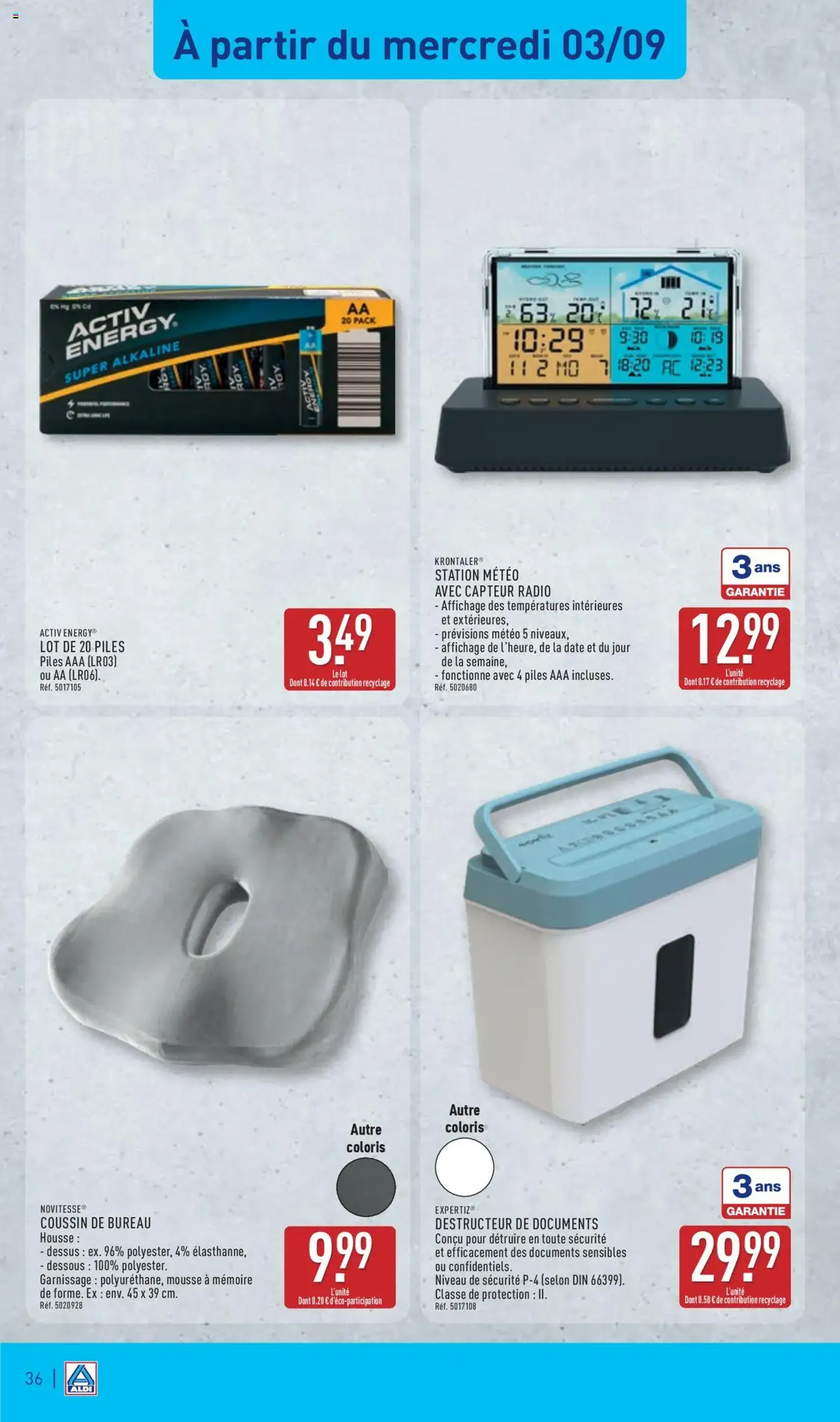 Aldi catalogue semaine 36 - brochure valable à partir du 02/09/2025, page 39 sur 54