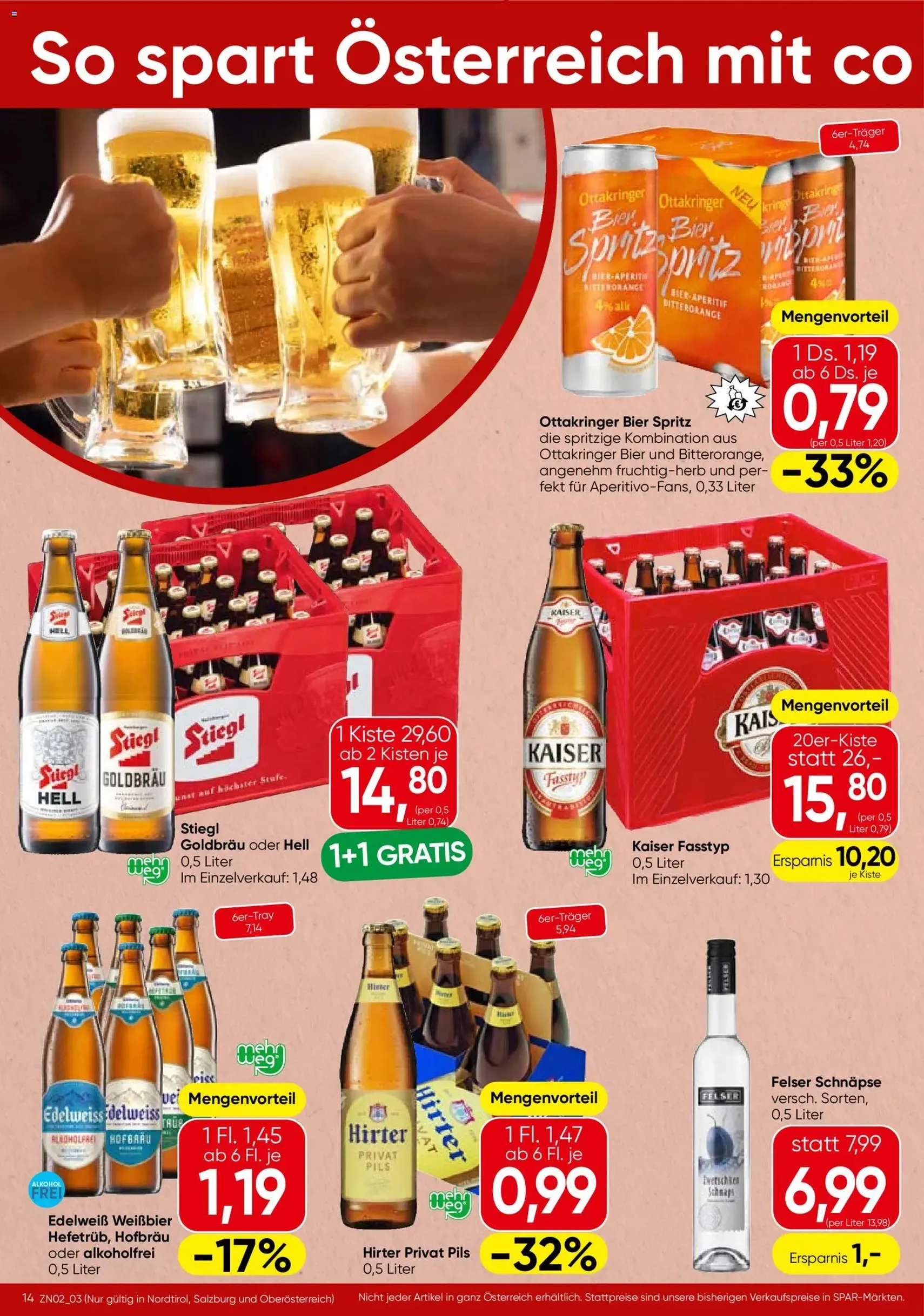 Spar - Flugblatt - Gültiger Prospekt ab 10.09.2026, Seite 14 von insgesamt 24