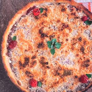 Recipe preview Healthy, vegan, gluten free, diabetic-friendly mulberry pie recipe