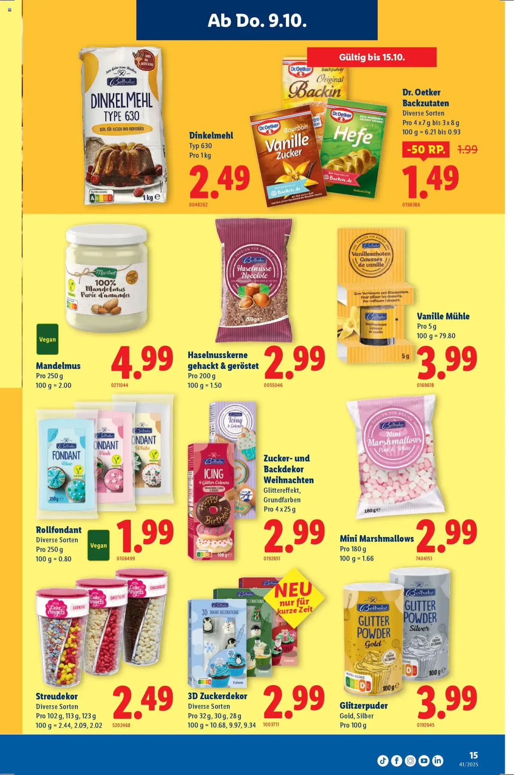 Lidl Aktionen - Gültiger Prospekt ab 09.10.2025, Seite 15 von insgesamt 32