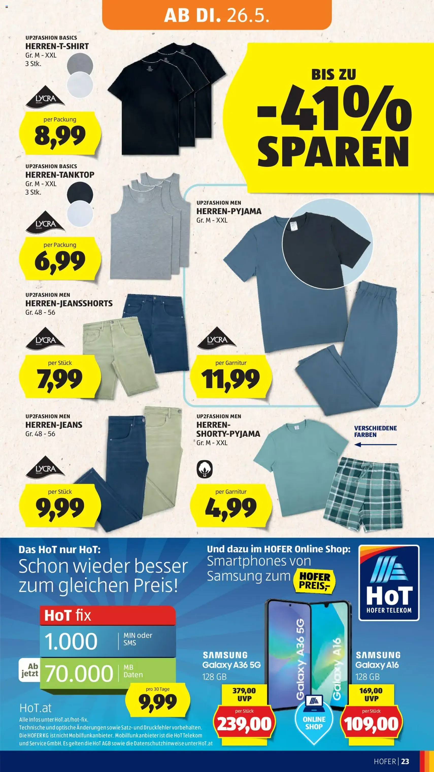 Hofer Flugblatt - Gültiger Prospekt ab 22.05.2026, Seite 29 von insgesamt 46