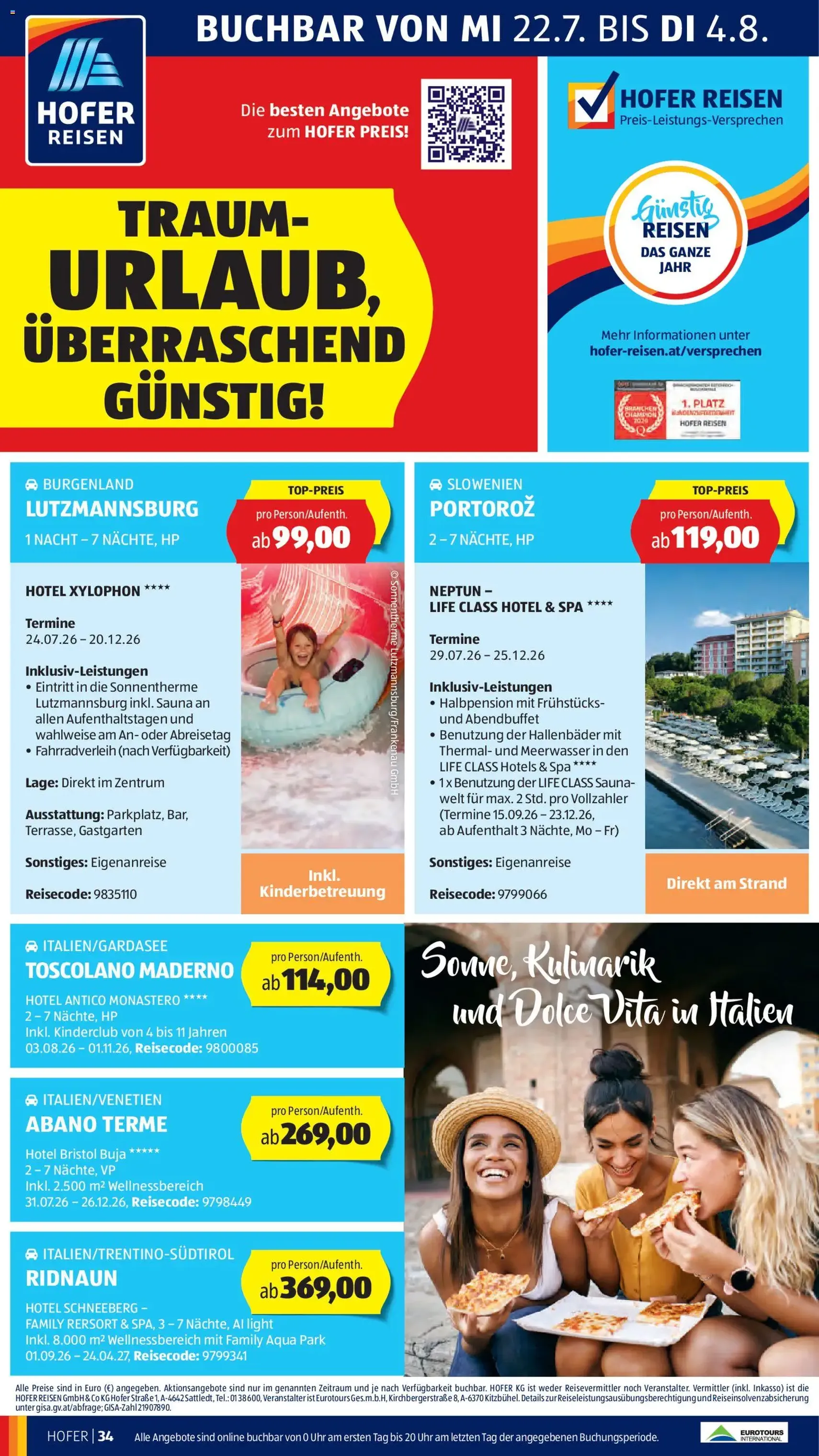 Hofer Flugblatt - Gültiger Prospekt ab 24.07.2026, Seite 44 von insgesamt 52
