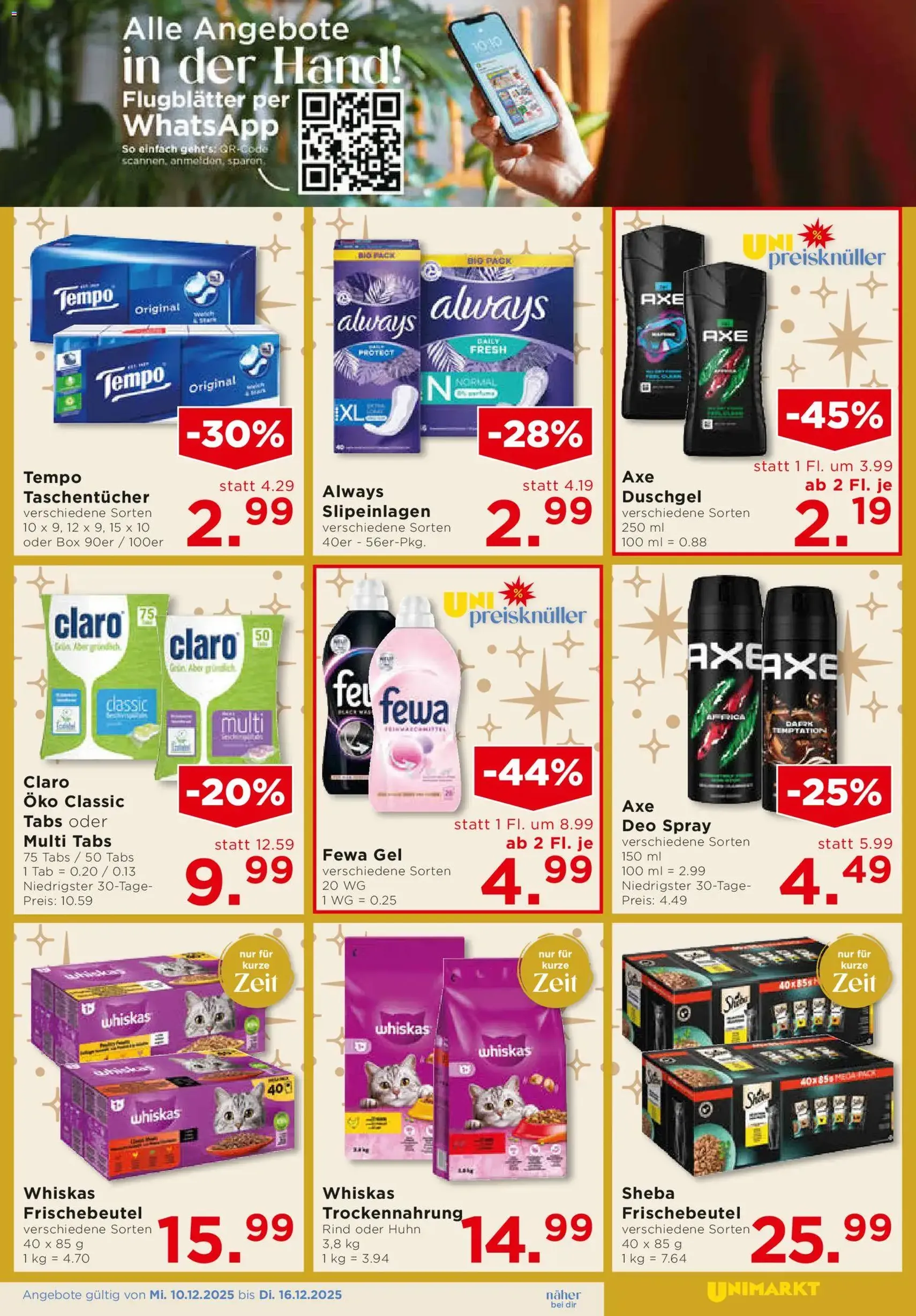 Unimarkt Flugblatt - Gültiger Prospekt ab 10.12.2025, Seite 15 von insgesamt 16