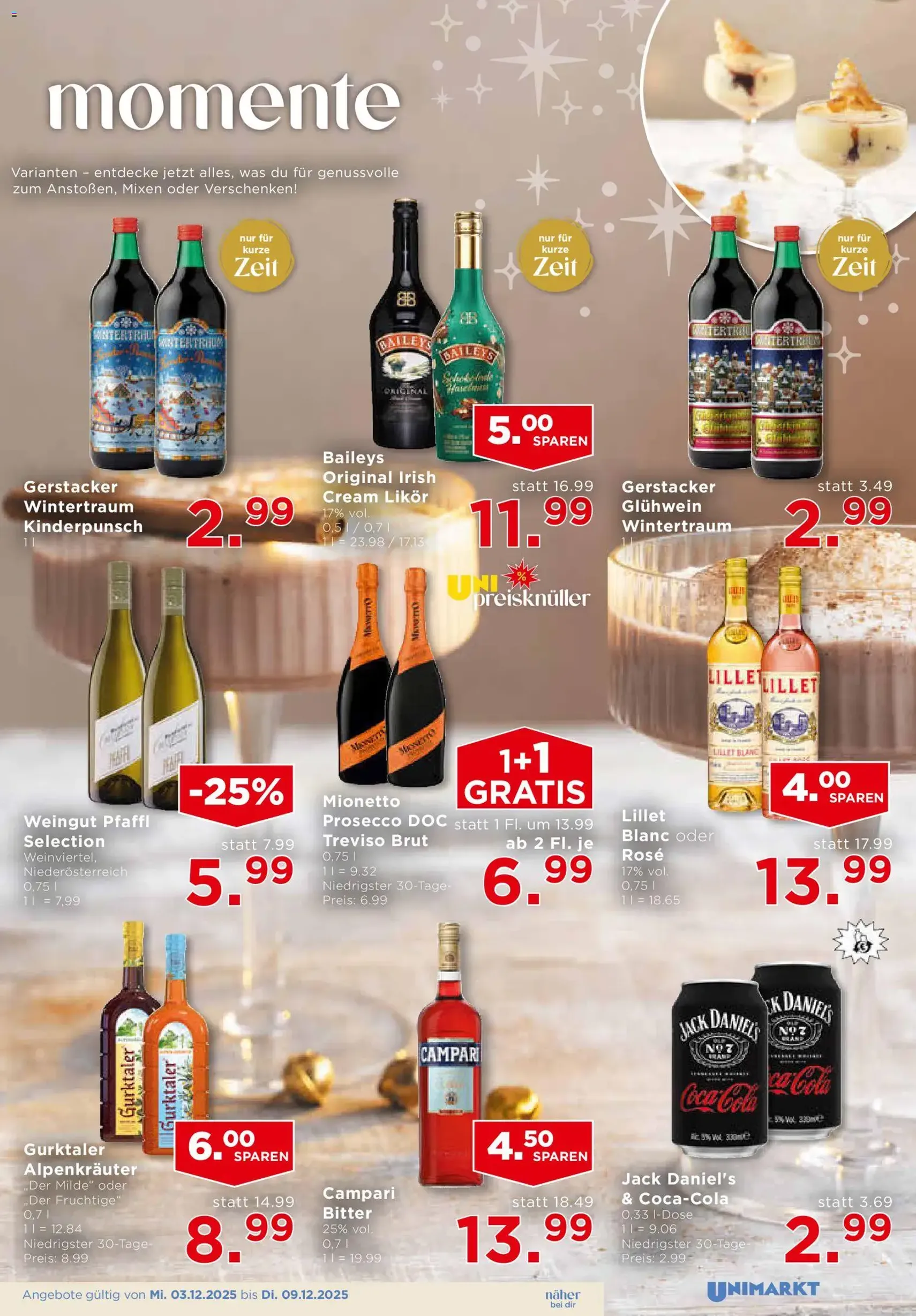 Unimarkt Flugblatt - Gültiger Prospekt ab 03.12.2025, Seite 11 von insgesamt 16