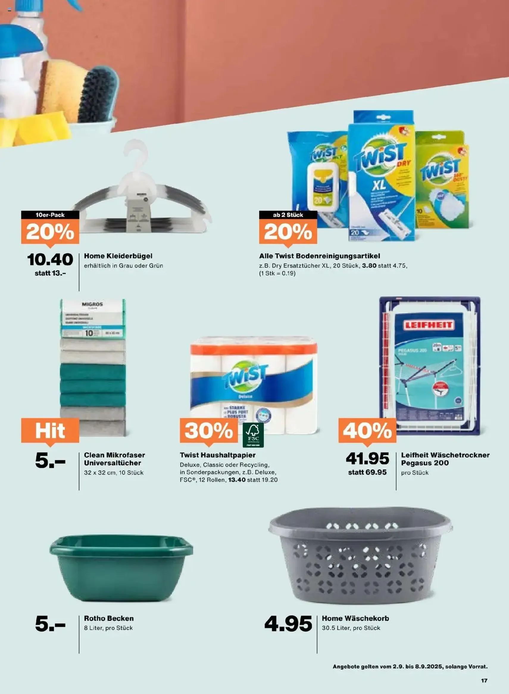 Migros Aktionen - Gültiger Prospekt ab 02.09.2025, Seite 17 von insgesamt 20 Migros Aktionen - Gültiger Prospekt ab 02.09.2025, Seite 17 von insgesamt 20