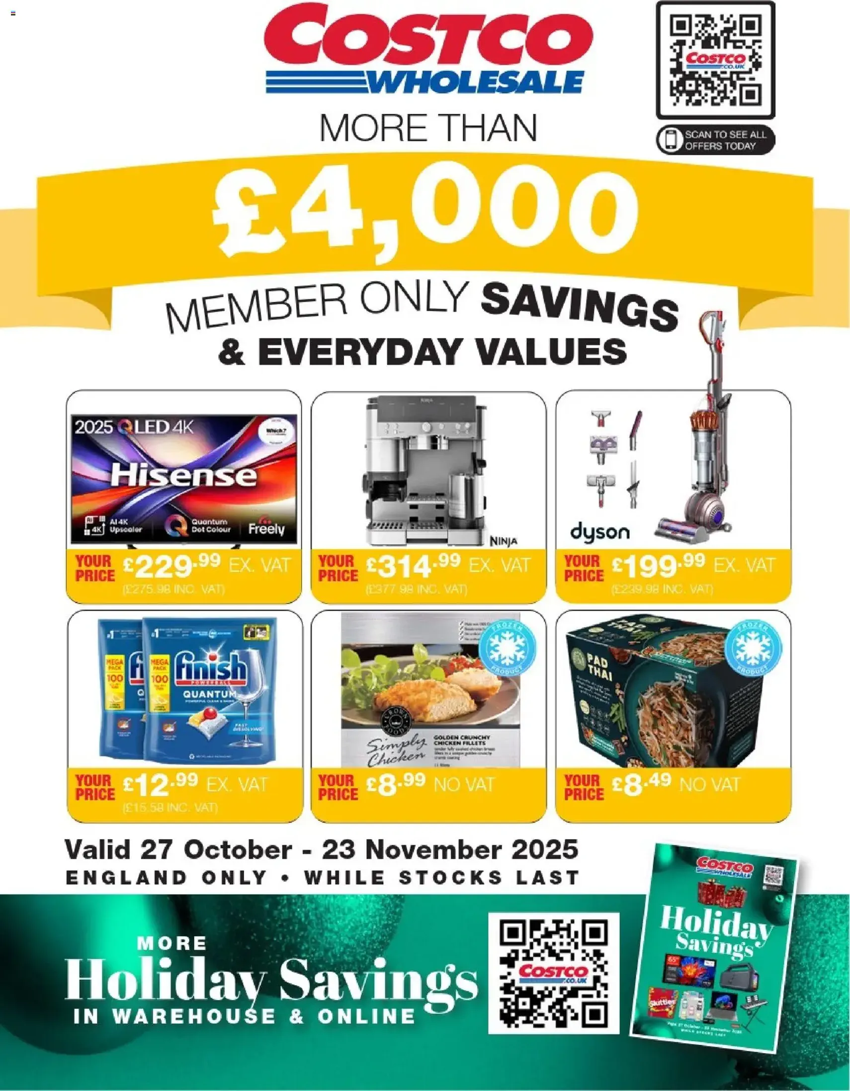 Costco - ENGLAND ONLY - valid flyer from 27/10/2025, page 1 of 35