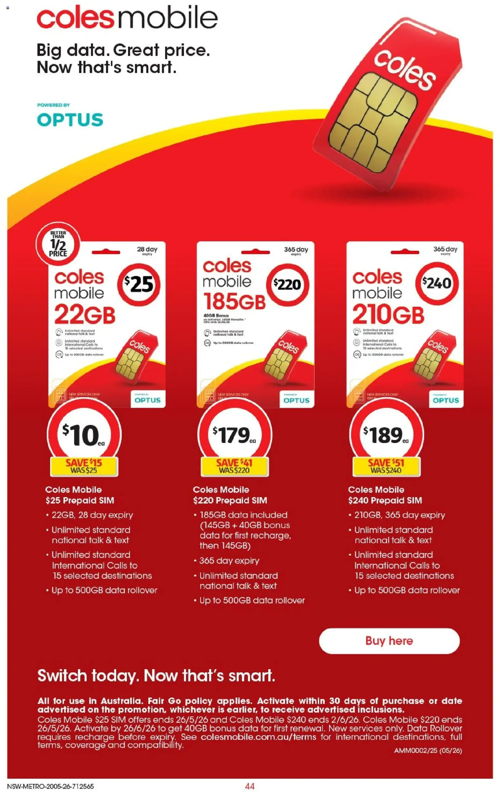 Coles catalogue - valid flyer from 19/05/2026, page 44 of 48