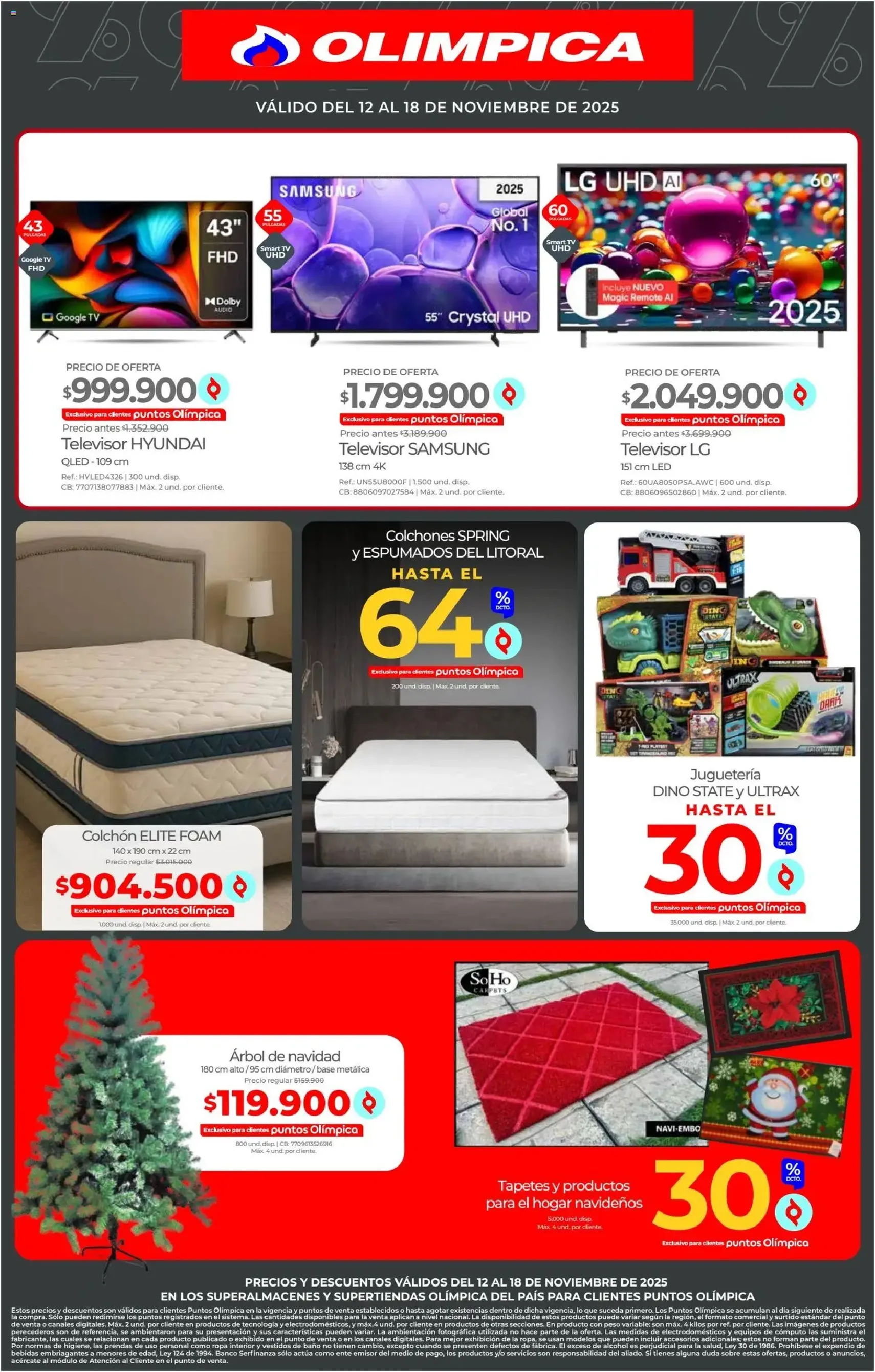 Olímpica - Ofertas BLACK DAYS - folleto válido desde 12/11/2025 página 8 de 8