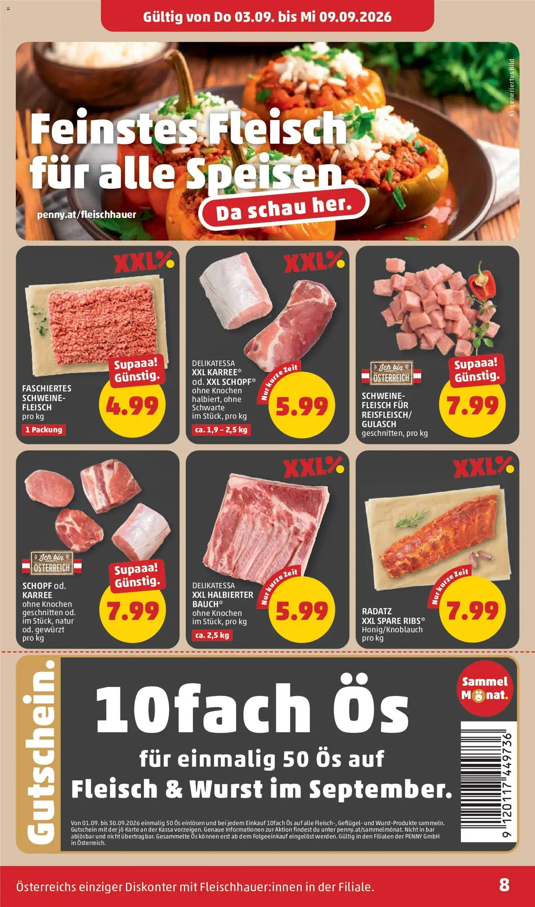 Penny Markt Flugblatt - Gültiger Prospekt ab 03.09.2026, Seite 8 von insgesamt 32