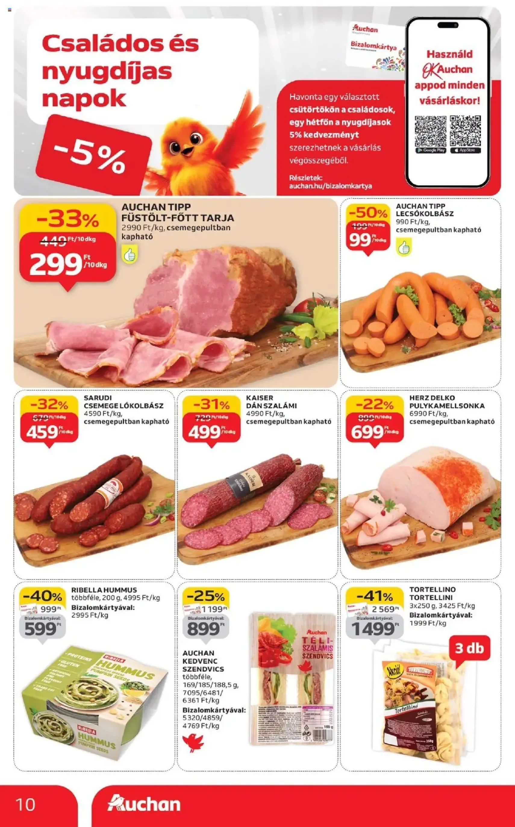 Auchan Akciós újság - 2025.09.18. érvényes szórólap 10 oldal 26 oldalból Auchan Akciós újság - 2025.09.18. érvényes szórólap 10 oldal 26 oldalból
