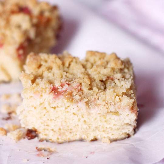 Anteprima ricetta Torta lievitata con rabarbaro e ricotta