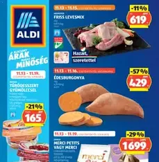 Aldi Akciós újság - szórólap előnézete érvényes 2025.11.13. -tól