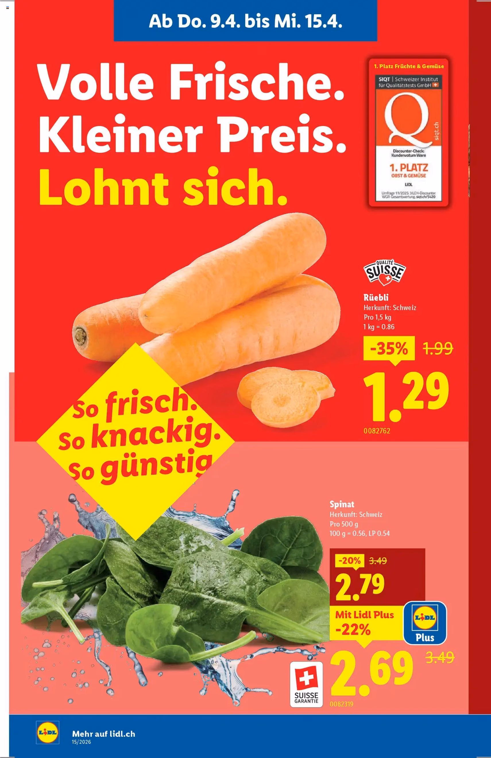 Lidl aktionen - Gültiger Prospekt ab 09.04.2026, Seite 4 von insgesamt 32