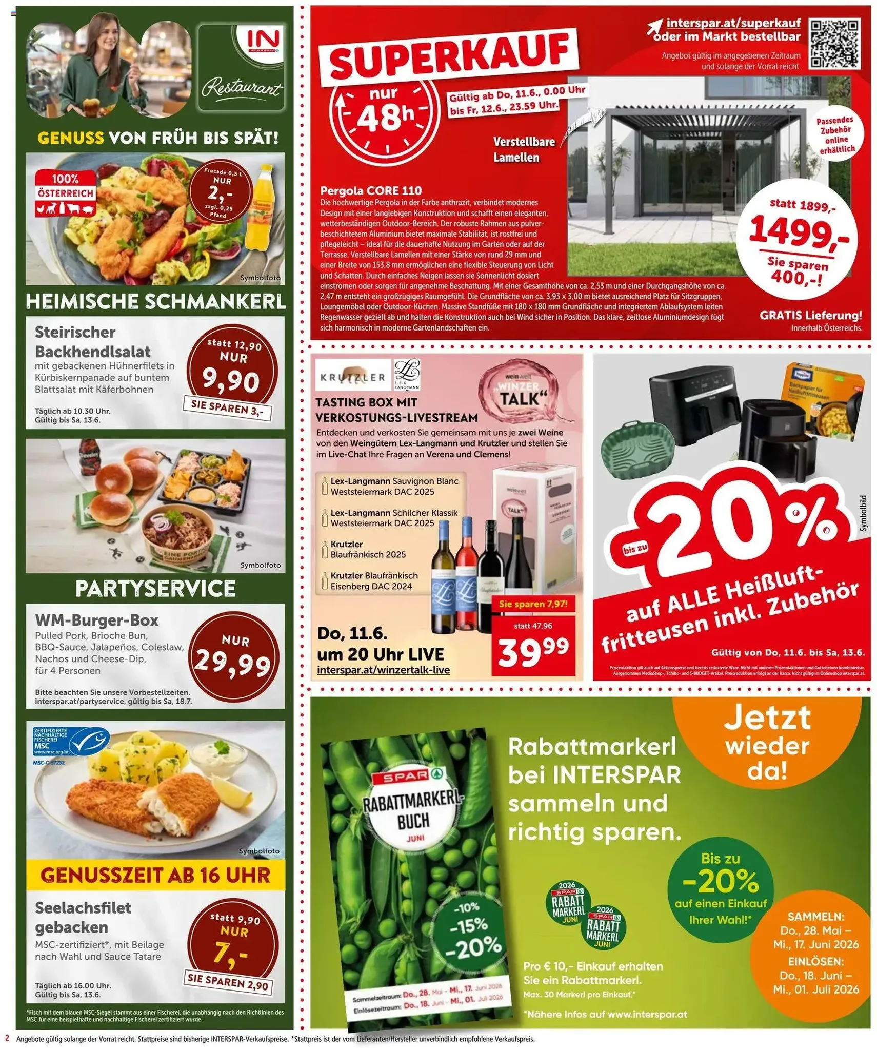 Interspar - Flugblatt - Gültiger Prospekt ab 11.06.2026, Seite 2 von insgesamt 16