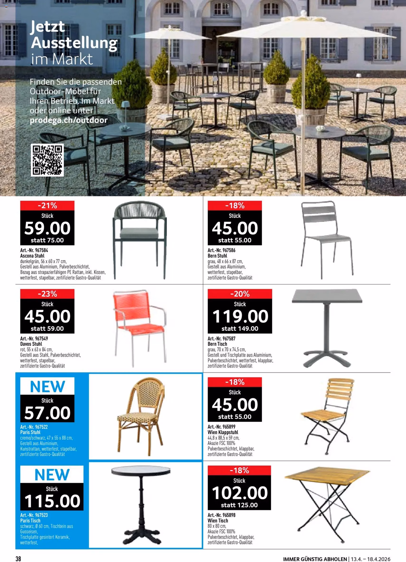 Prodega aktionen - Gültiger Prospekt ab 13.04.2026, Seite 38 von insgesamt 40
