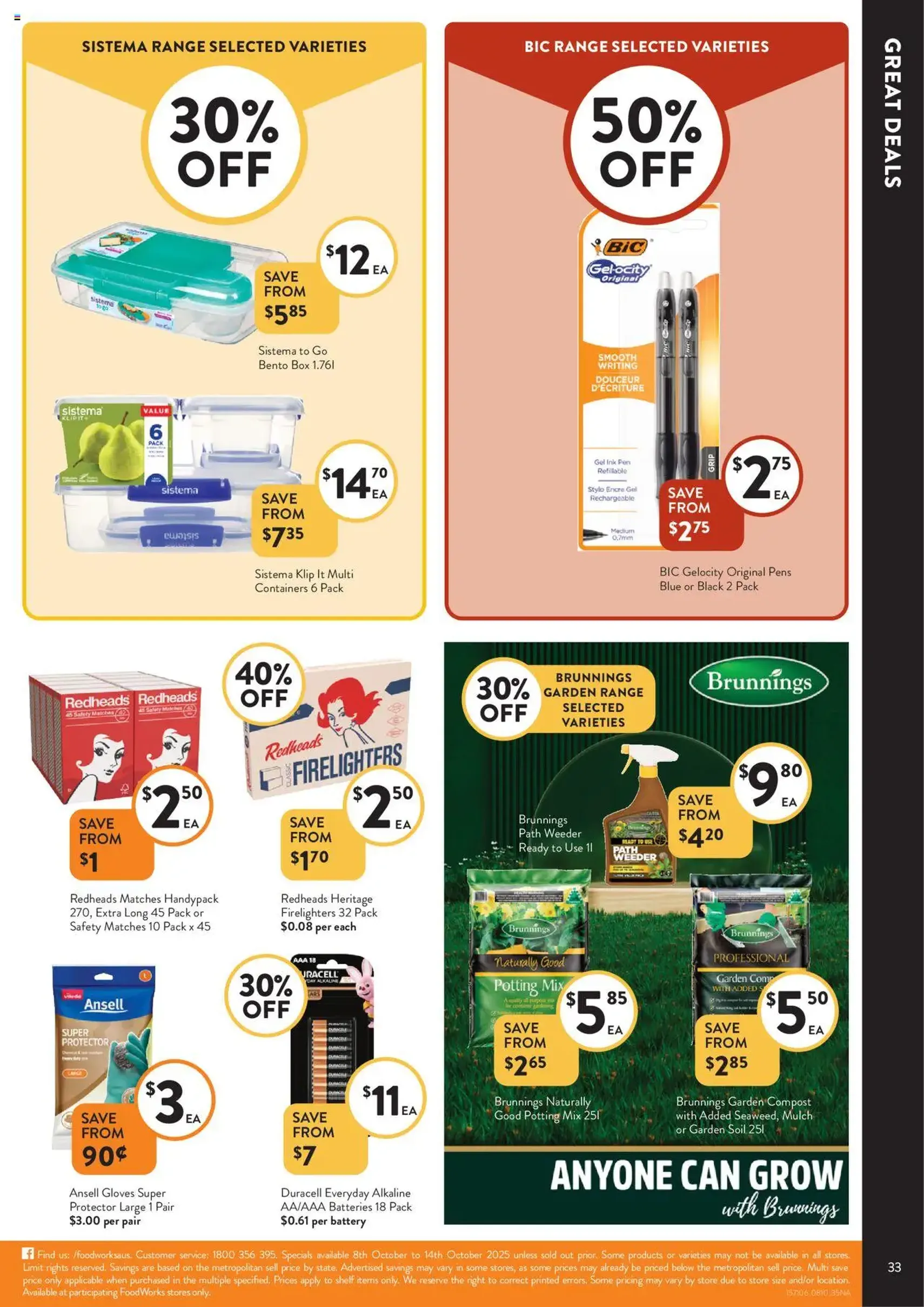 Foodworks Catalogue NSW - valid flyer from 08/10/2025, page 33 of 33