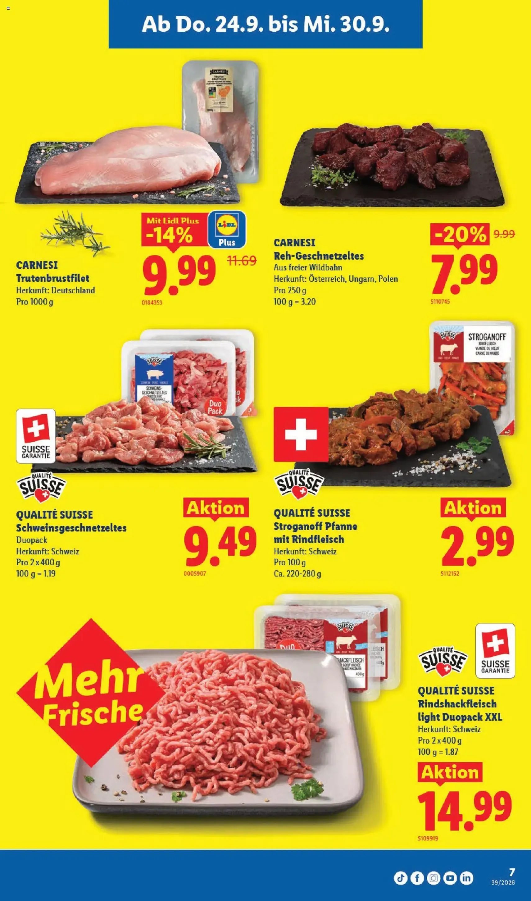 Lidl aktionen - Gültiger Prospekt ab 24.09.2026, Seite 7 von insgesamt 32
