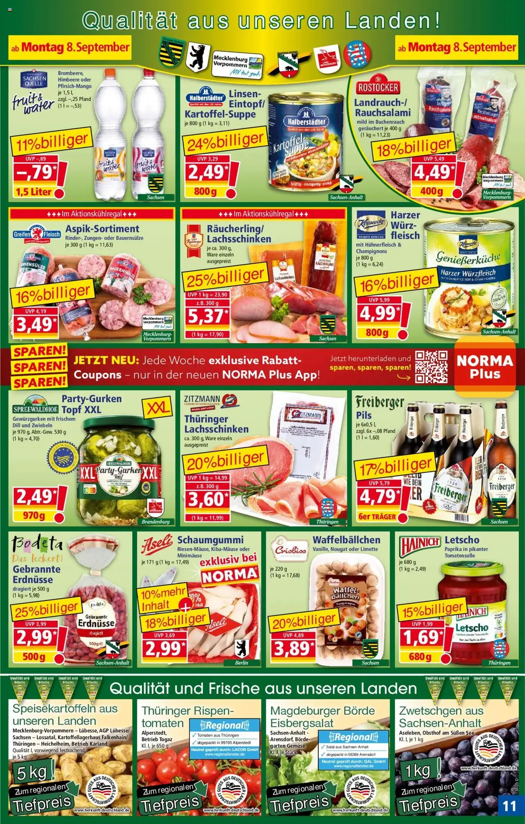 Norma Prospekt - Gültiger Prospekt ab 08.09.2025, Seite 11 von insgesamt 18 Norma Prospekt - Gültiger Prospekt ab 08.09.2025, Seite 11 von insgesamt 18