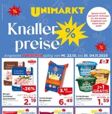 Unimarkt Flugblatt - Prospekt Vorschau gültig ab 22.10.2025