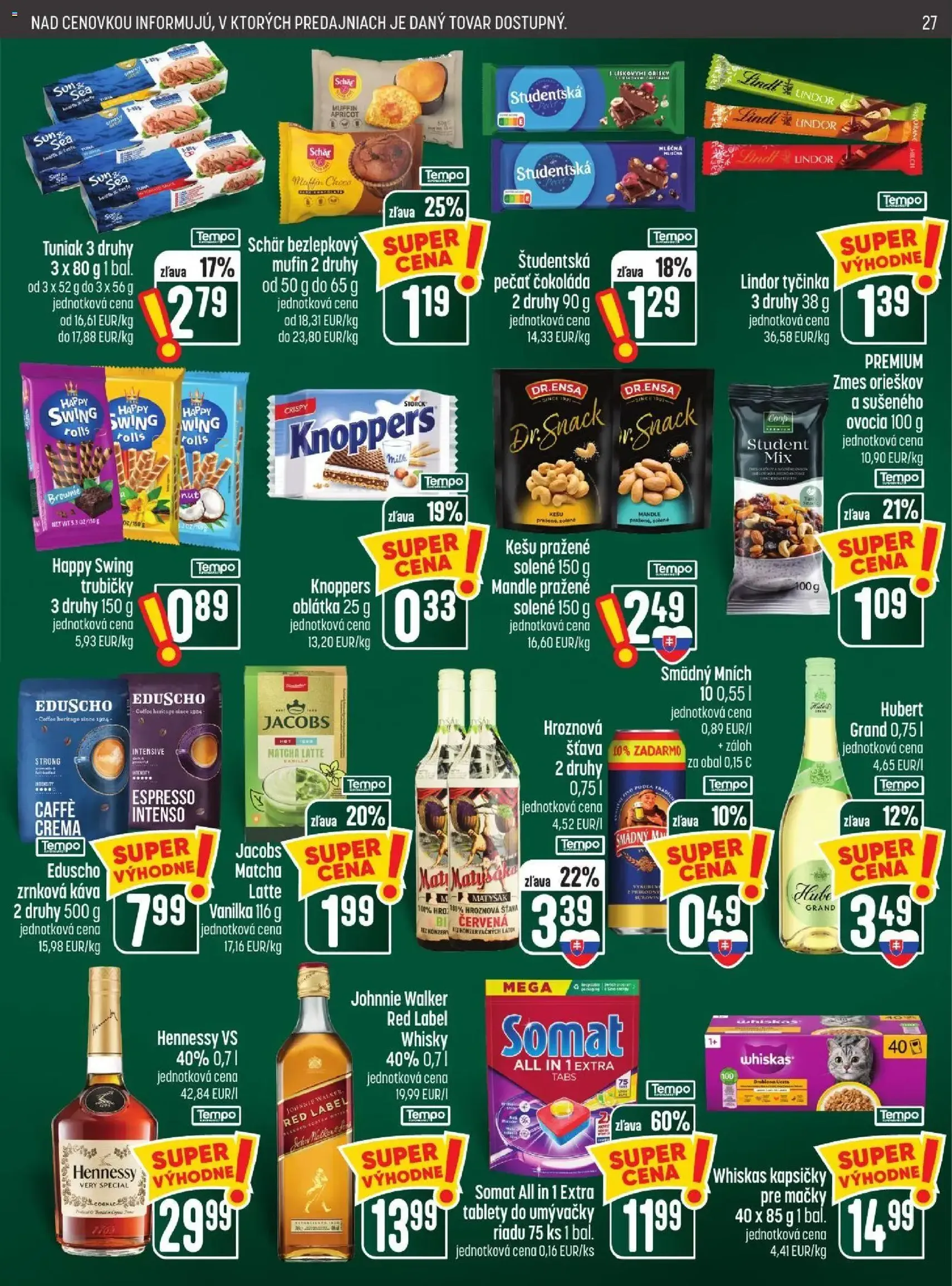 COOP Jednota leták - platný leták od 22.10.2026 strana 27 z 29