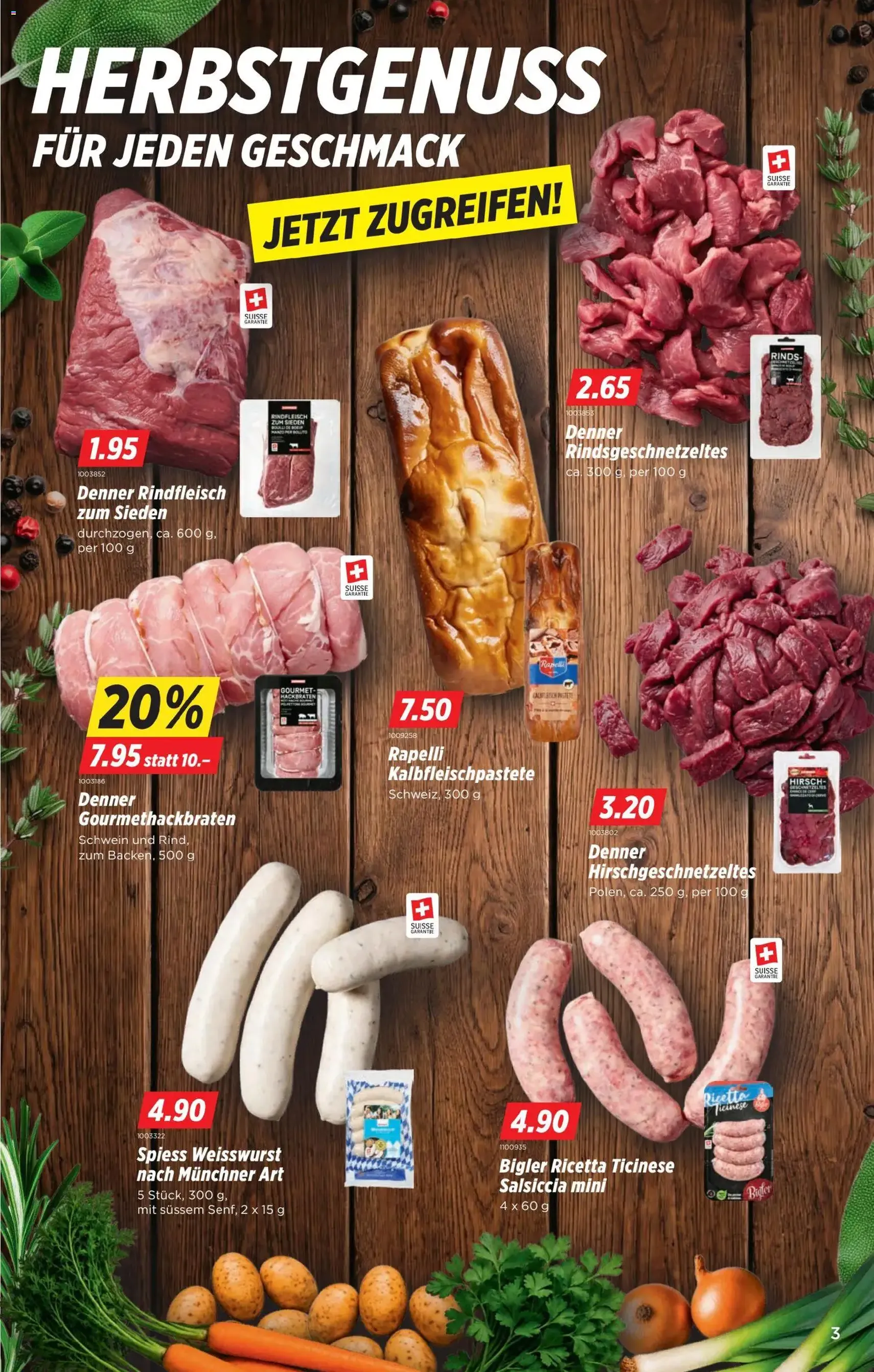 Denner aktionen - Gültiger Prospekt ab 15.10.2026, Seite 3 von insgesamt 22