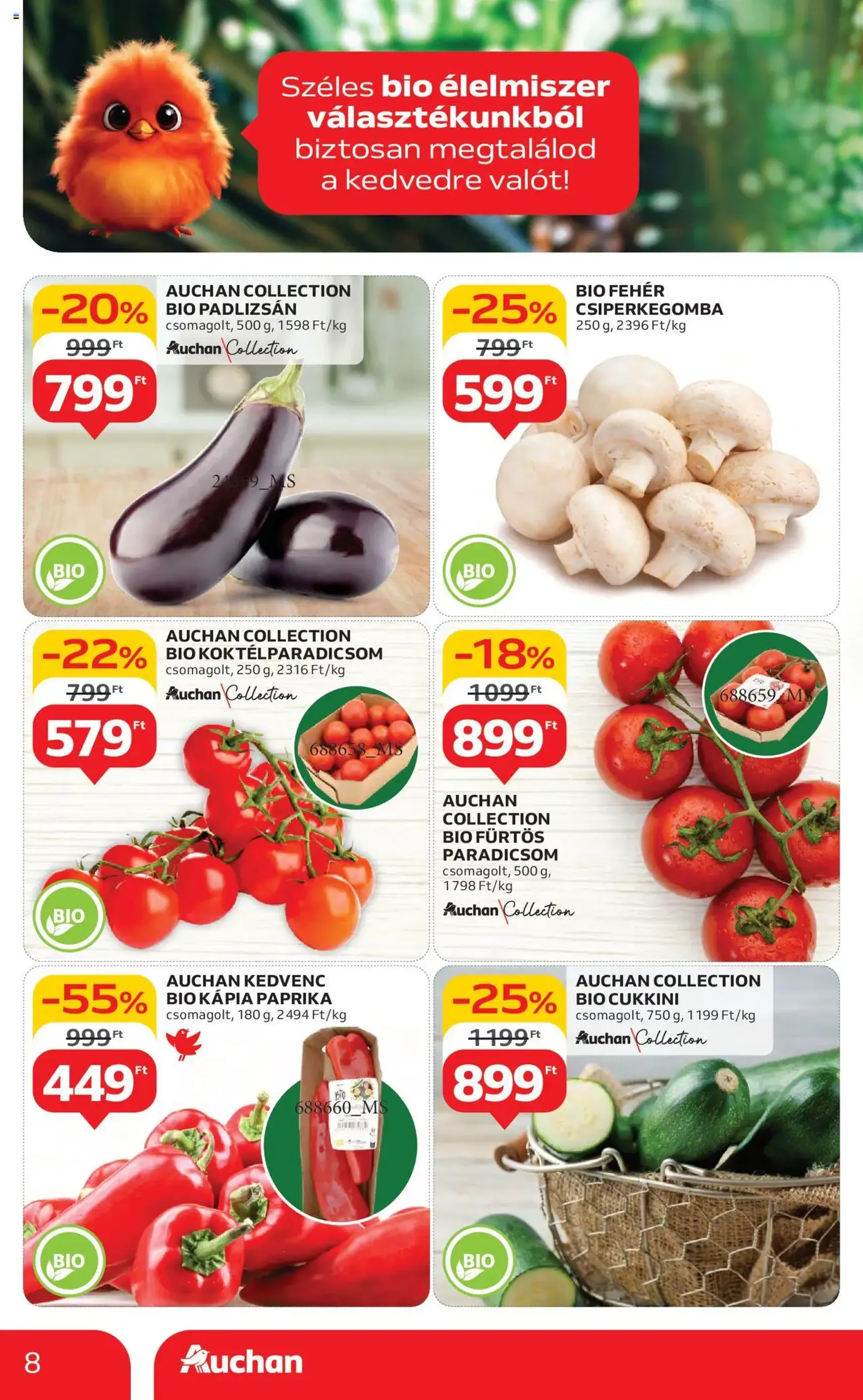 Auchan Akciós újság - 2025.07.31. érvényes szórólap 8 oldal 42 oldalból Auchan Akciós újság - 2025.07.31. érvényes szórólap 8 oldal 42 oldalból