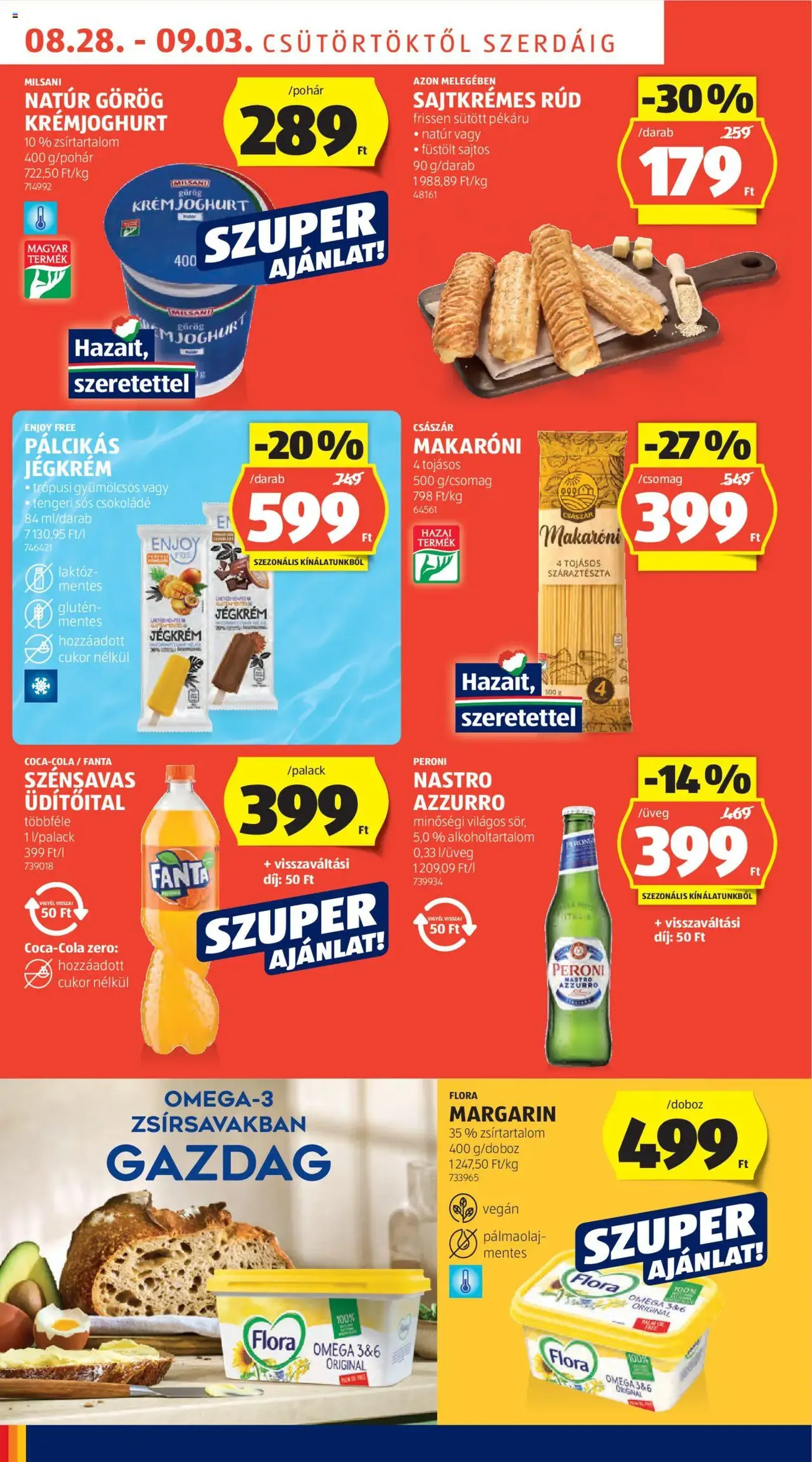 Aldi Akciós újság - 2025.08.28. érvényes szórólap 8 oldal 44 oldalból Aldi Akciós újság - 2025.08.28. érvényes szórólap 8 oldal 44 oldalból